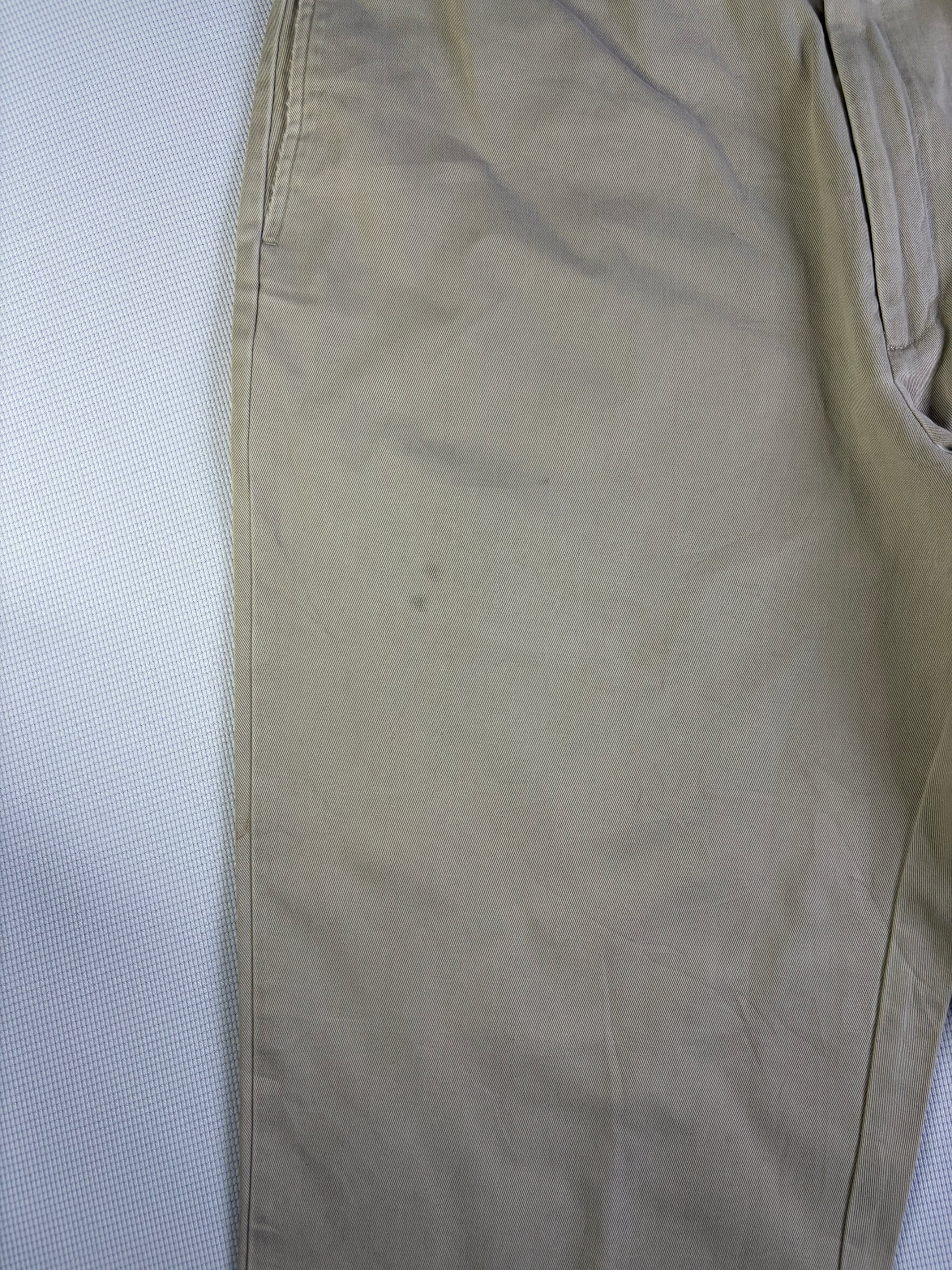 Gap Beige Cotton Twill Chinos 38 Relaxed Fit image 3