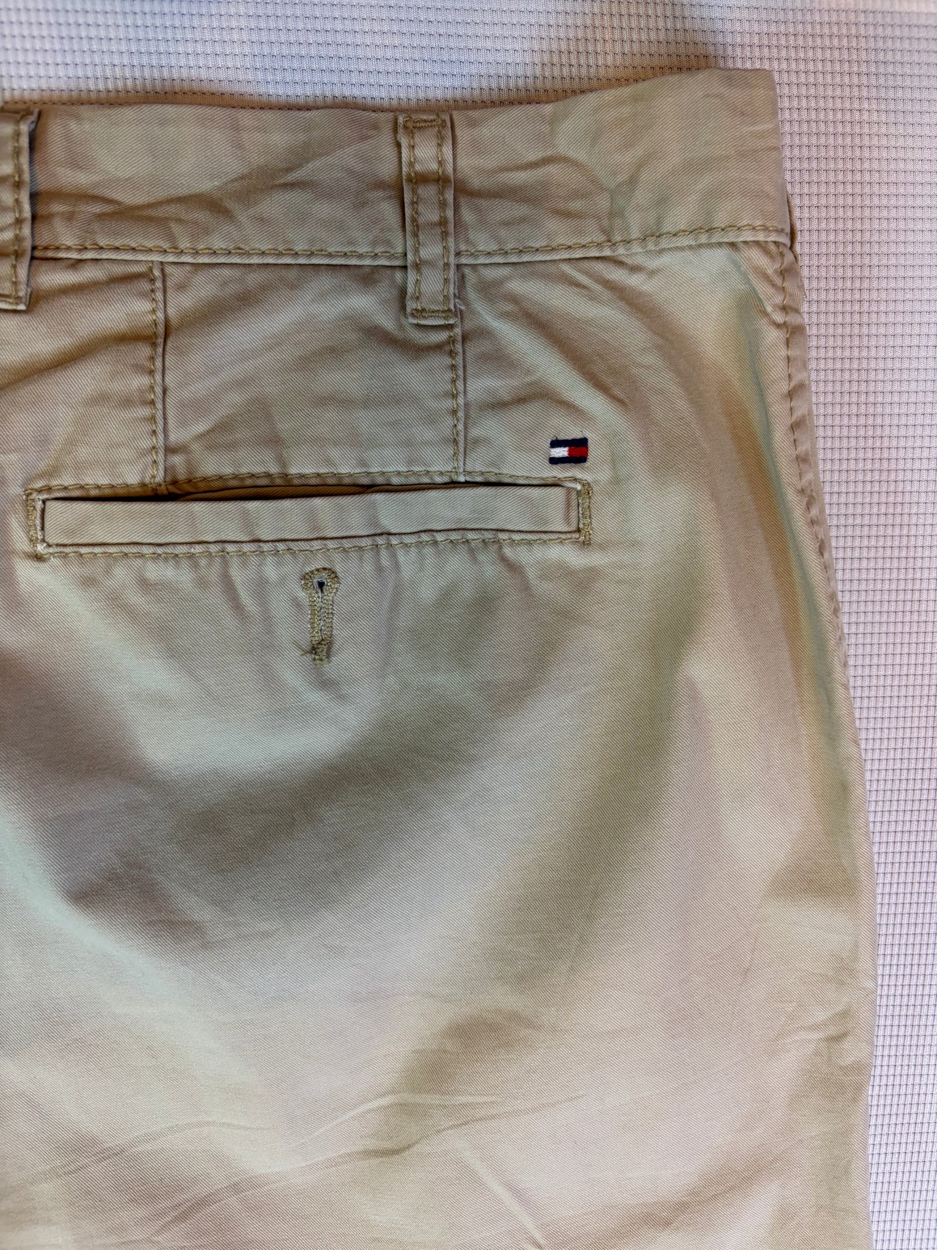 Tommy Hilfiger Chinos Khaki Slim Fit Mens Size 38/34 Smart Casual image 5
