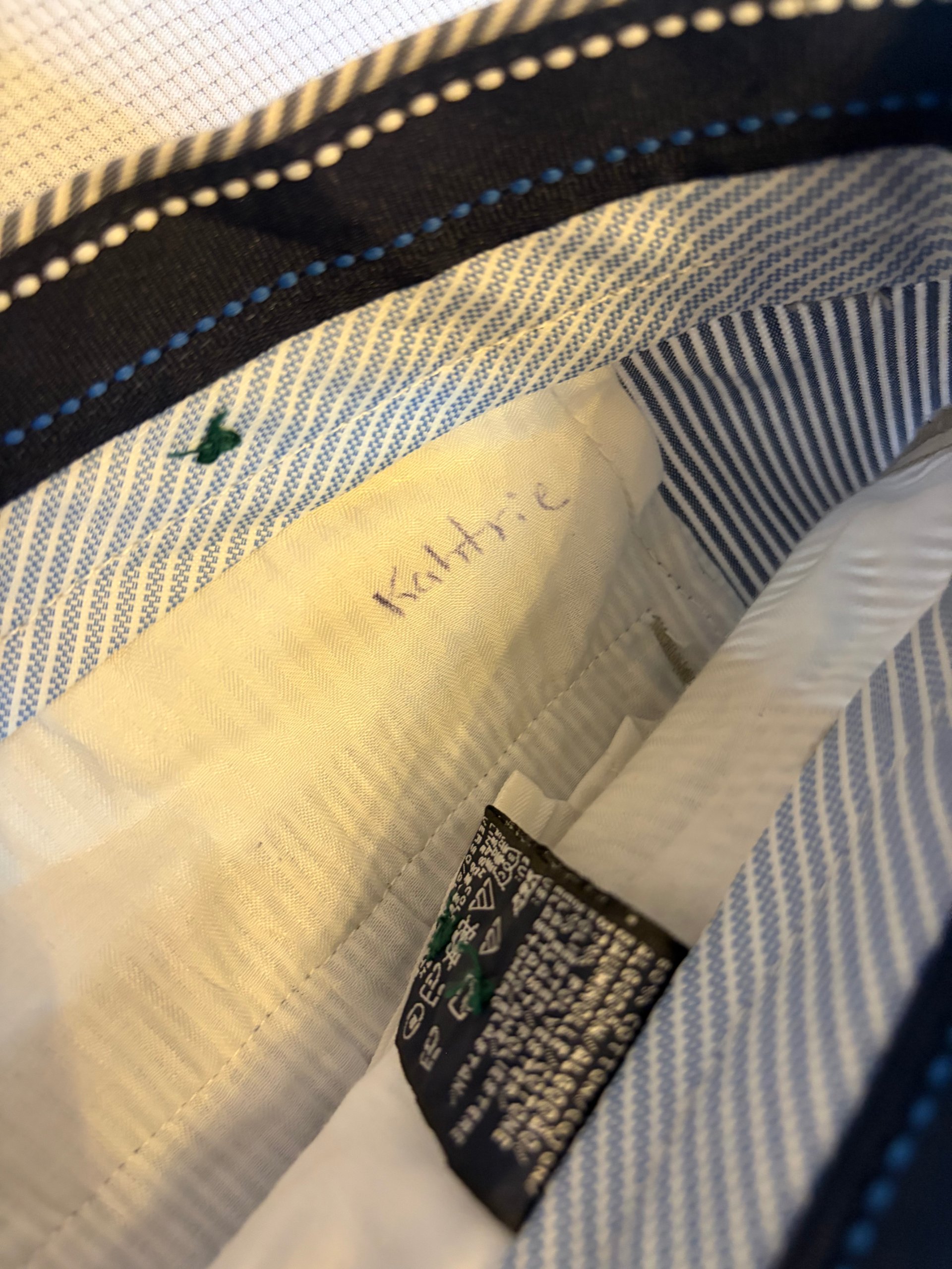 Tommy Hilfiger Golf Trousers Navy Pinstripe Mens Size 36/32 Smart image 5