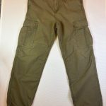 Carhartt WIP Cargo Pants Olive Green Ripstop Mens Size 32x32 Baggy