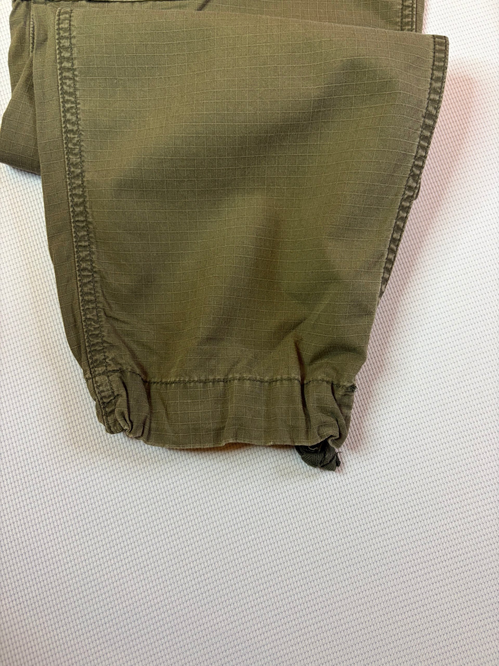 Carhartt WIP Cargo Pants Olive Green Ripstop Mens Size 32x32 Baggy image 6