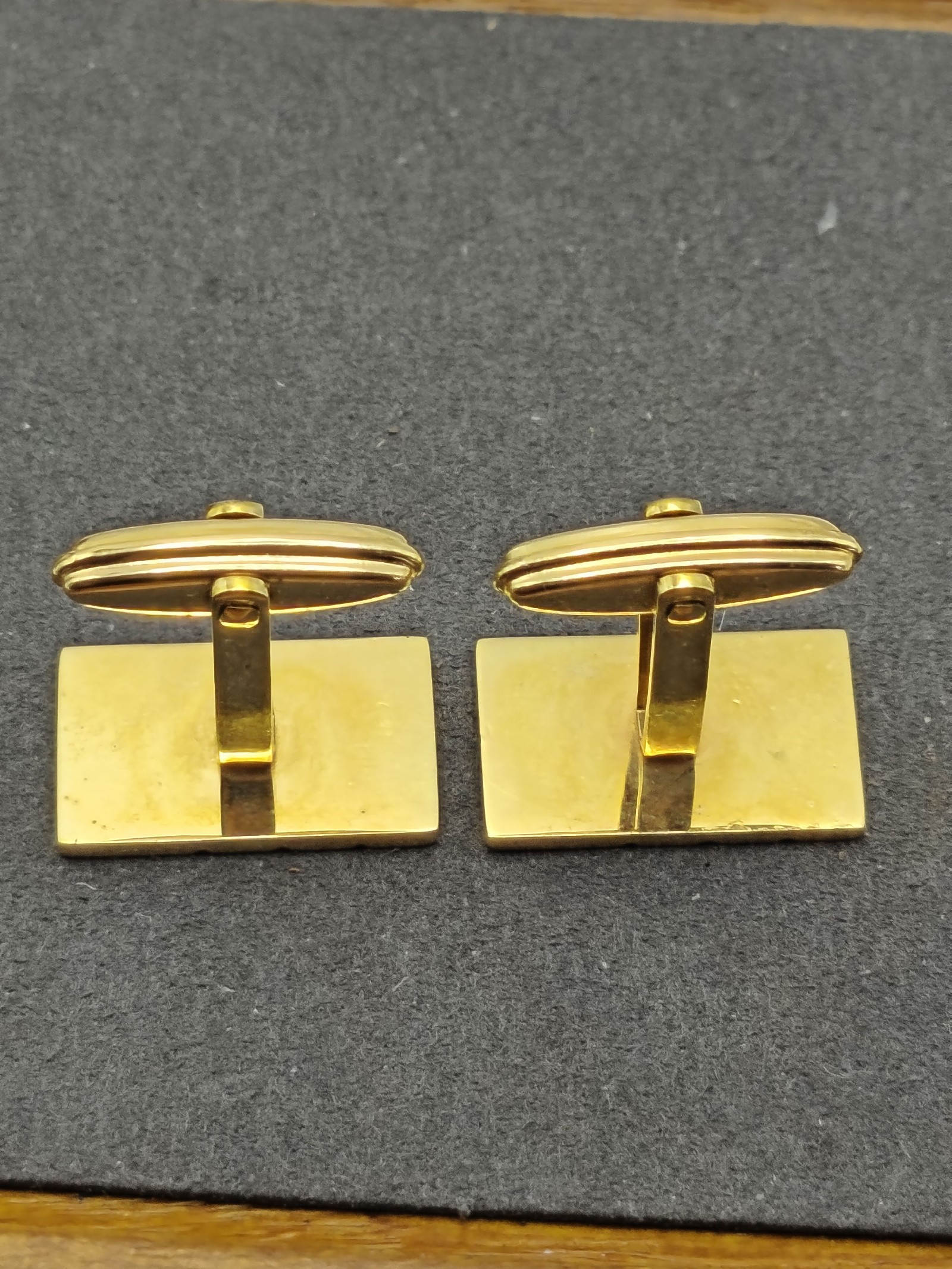 Dunhill Two Tone Rectangular Men Cufflinks in Box image 9