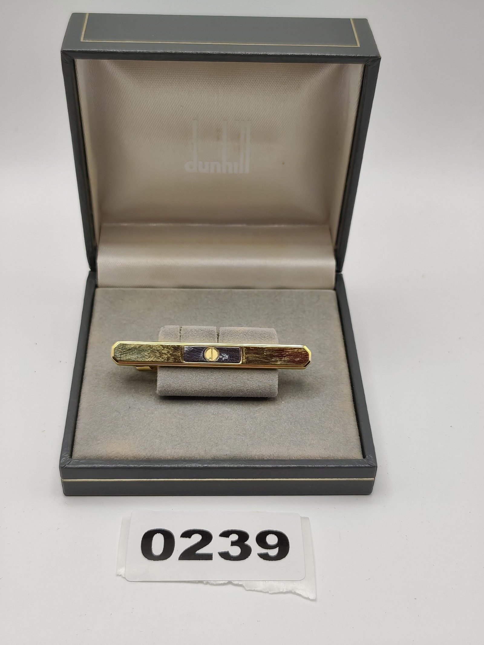 Dunhill Gold Tone & Silver Men’s Tie Clip Bar