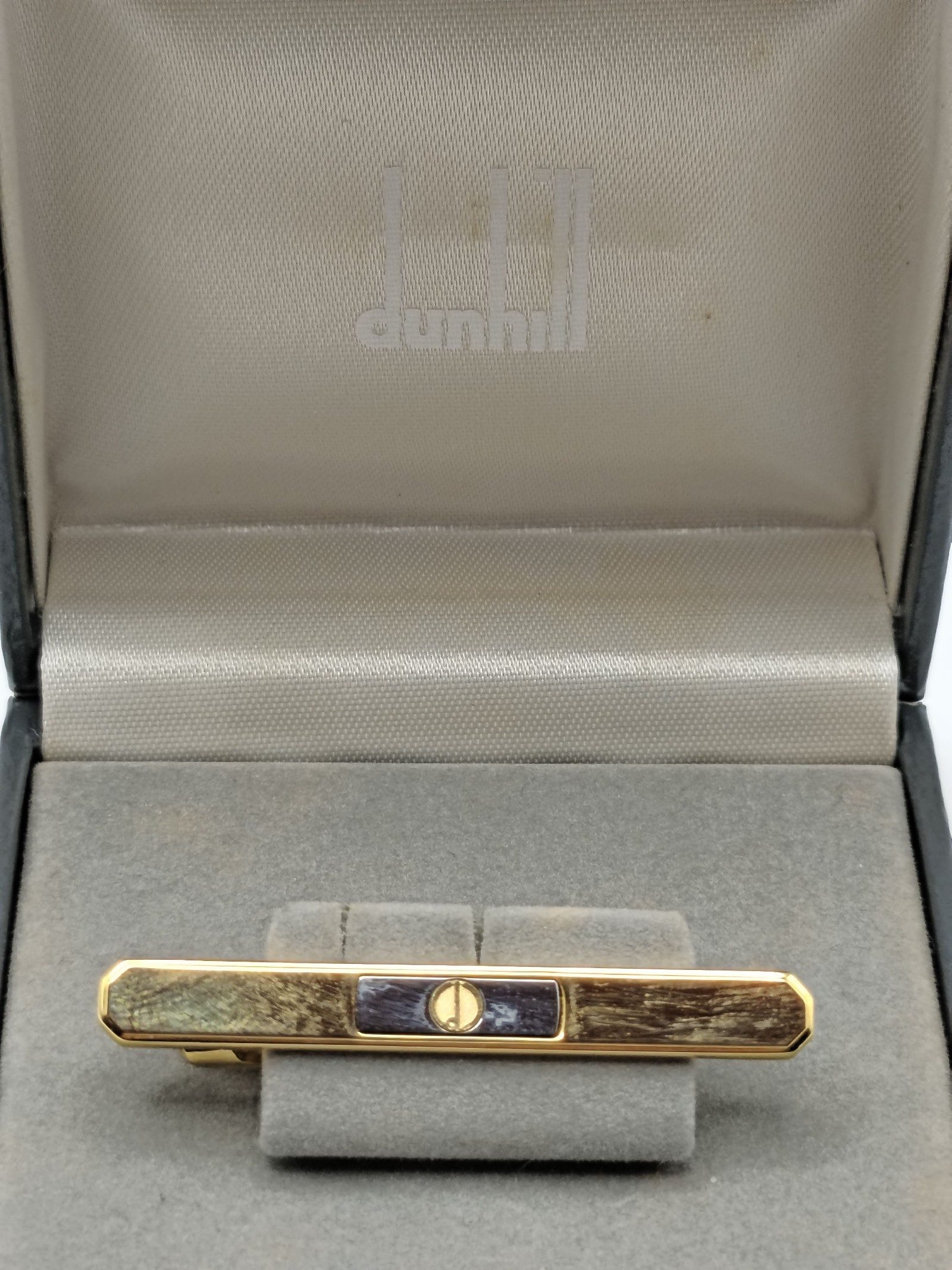 Dunhill Gold Tone & Silver Men’s Tie Clip Bar image 2