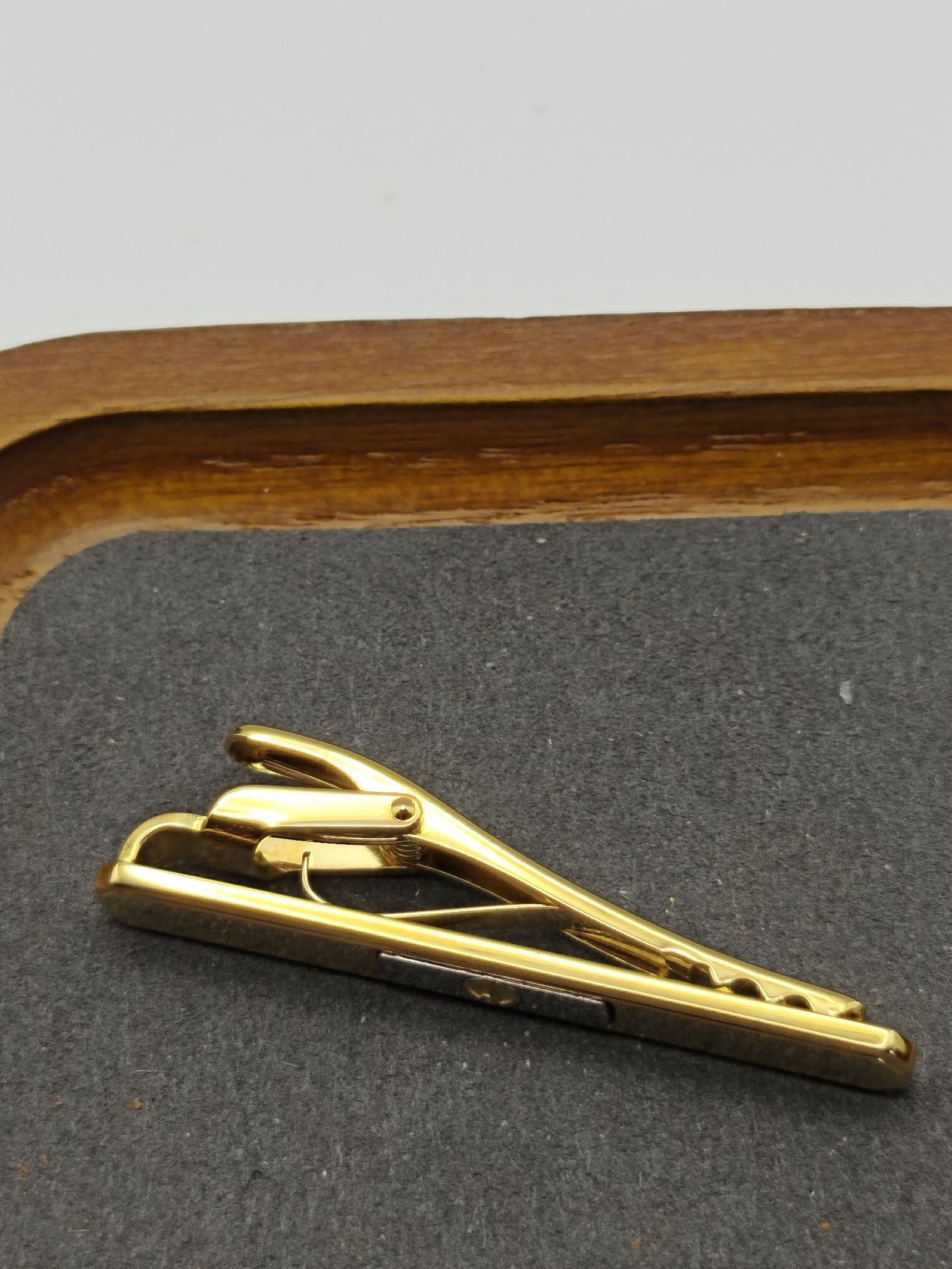 Dunhill Gold Tone & Silver Men’s Tie Clip Bar image 7