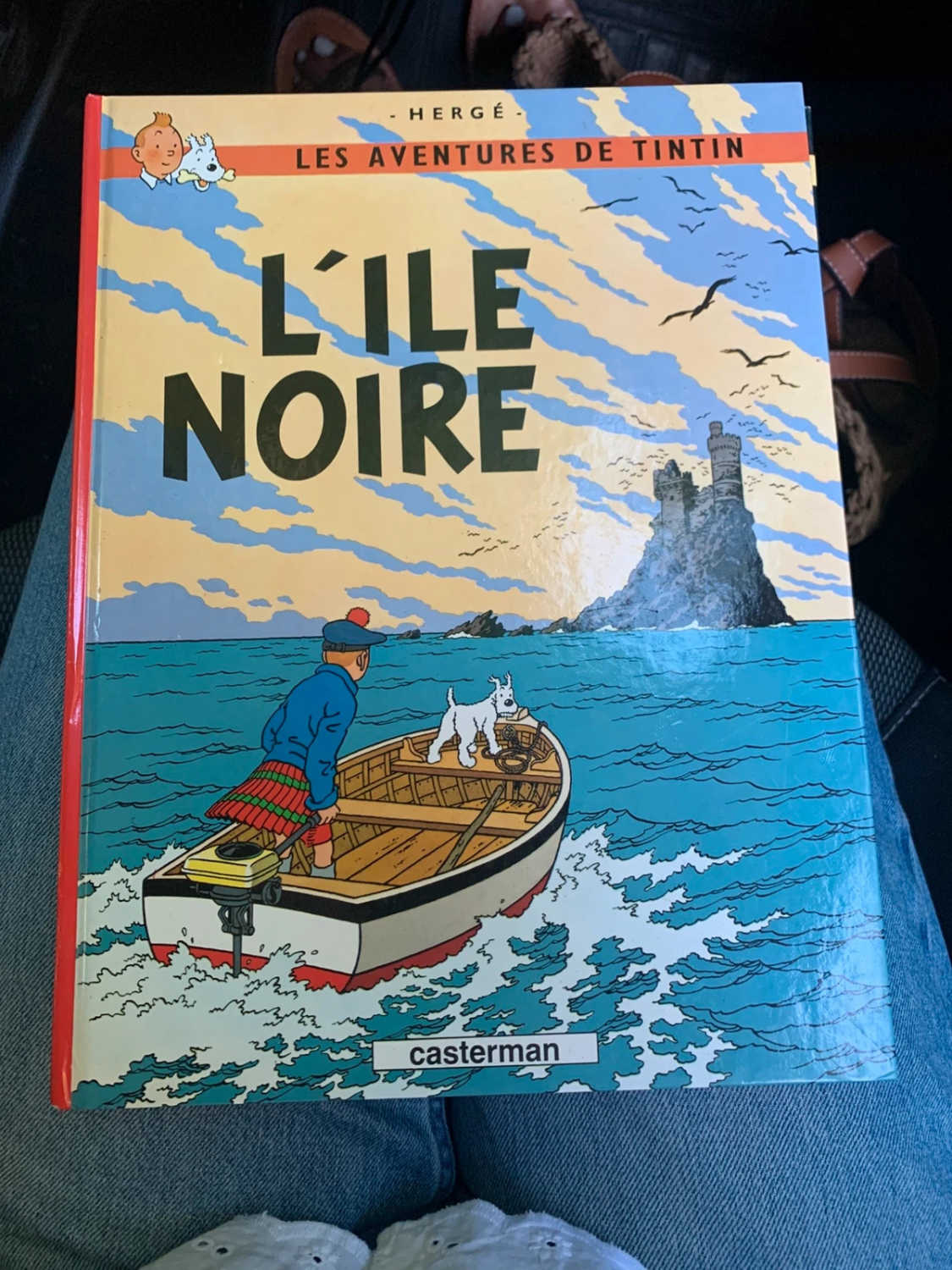 Tintin - L'Île Noire - Album cartonné Casterman (Hergé)