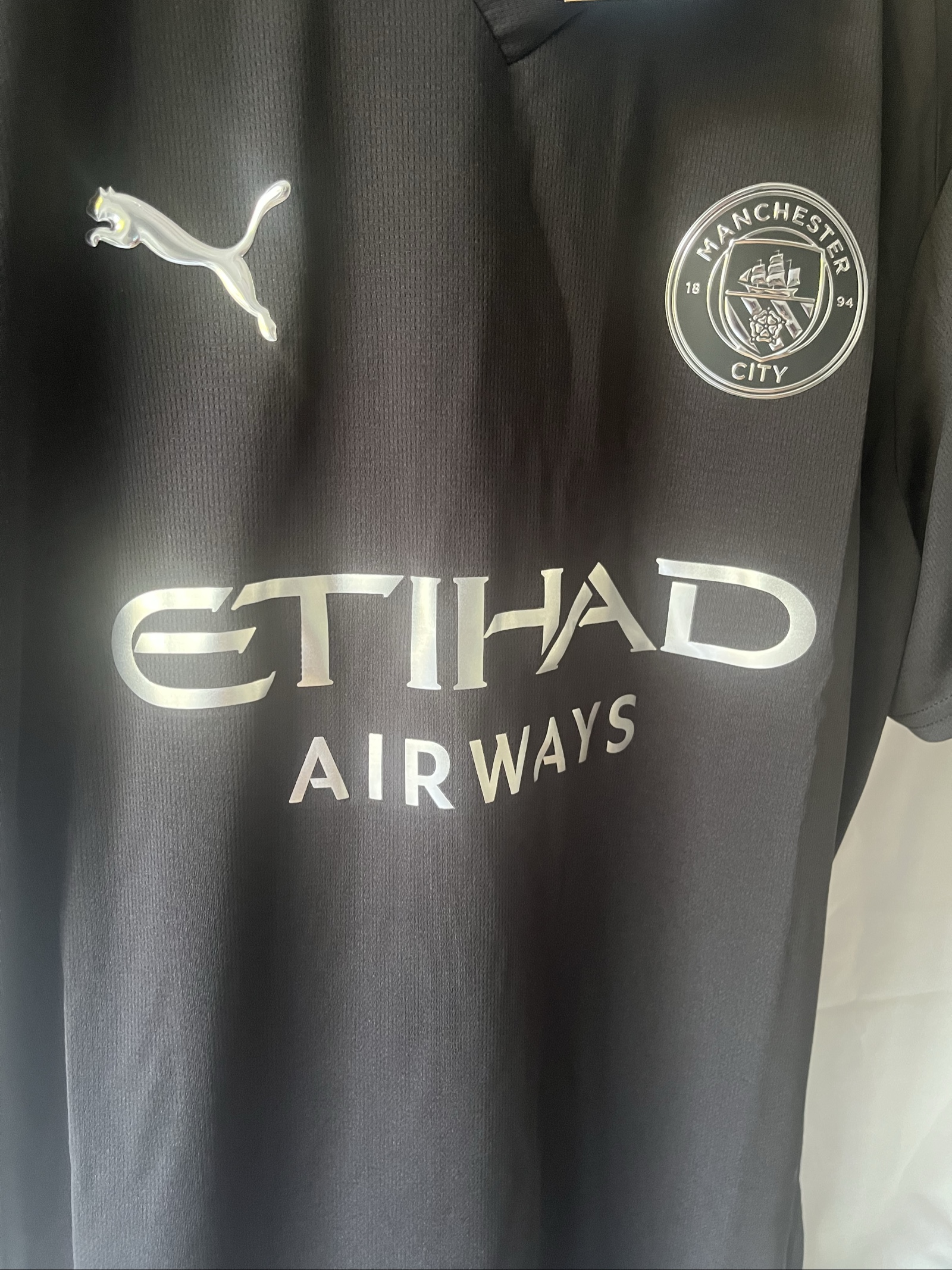 Puma Manchester City Black Away Football Shirt 2025/26 Size Medium image 2