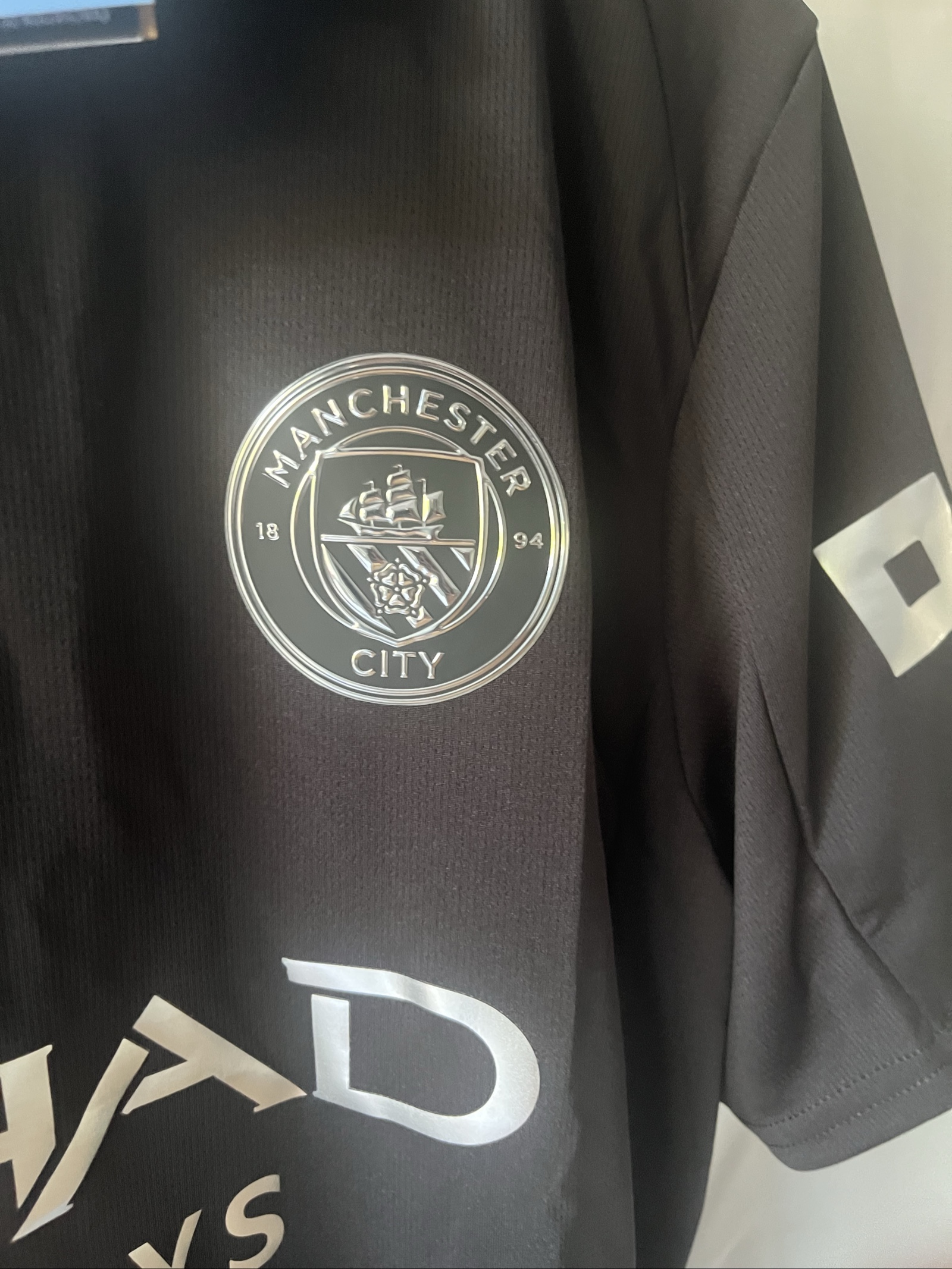 Puma Manchester City Black Away Football Shirt 2025/26 Size Medium image 3