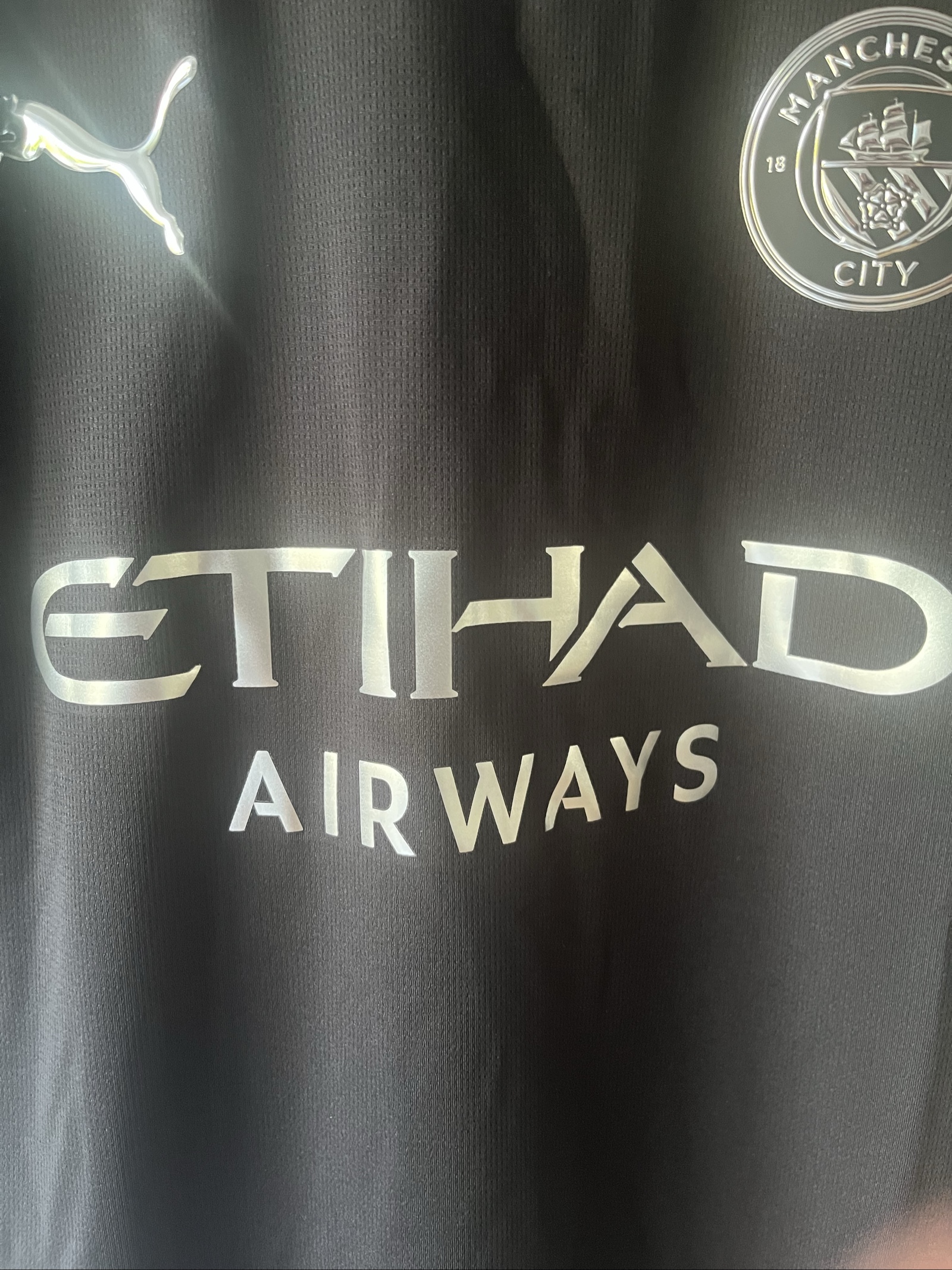 Puma Manchester City Black Away Football Shirt 2025/26 Size Medium image 5