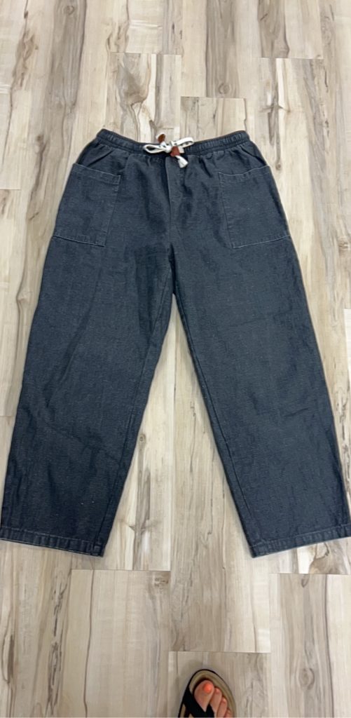 Unbranded Grey Cargo Pants XL Elastic Waist Drawstring Pockets