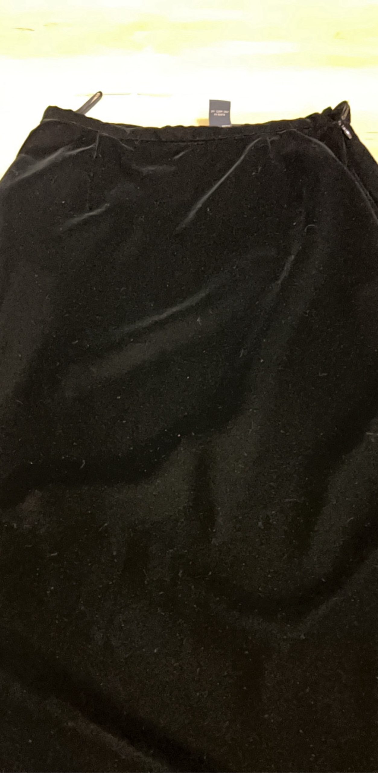 The Limited Black Velvet Midi Skirt Size 6 image 2