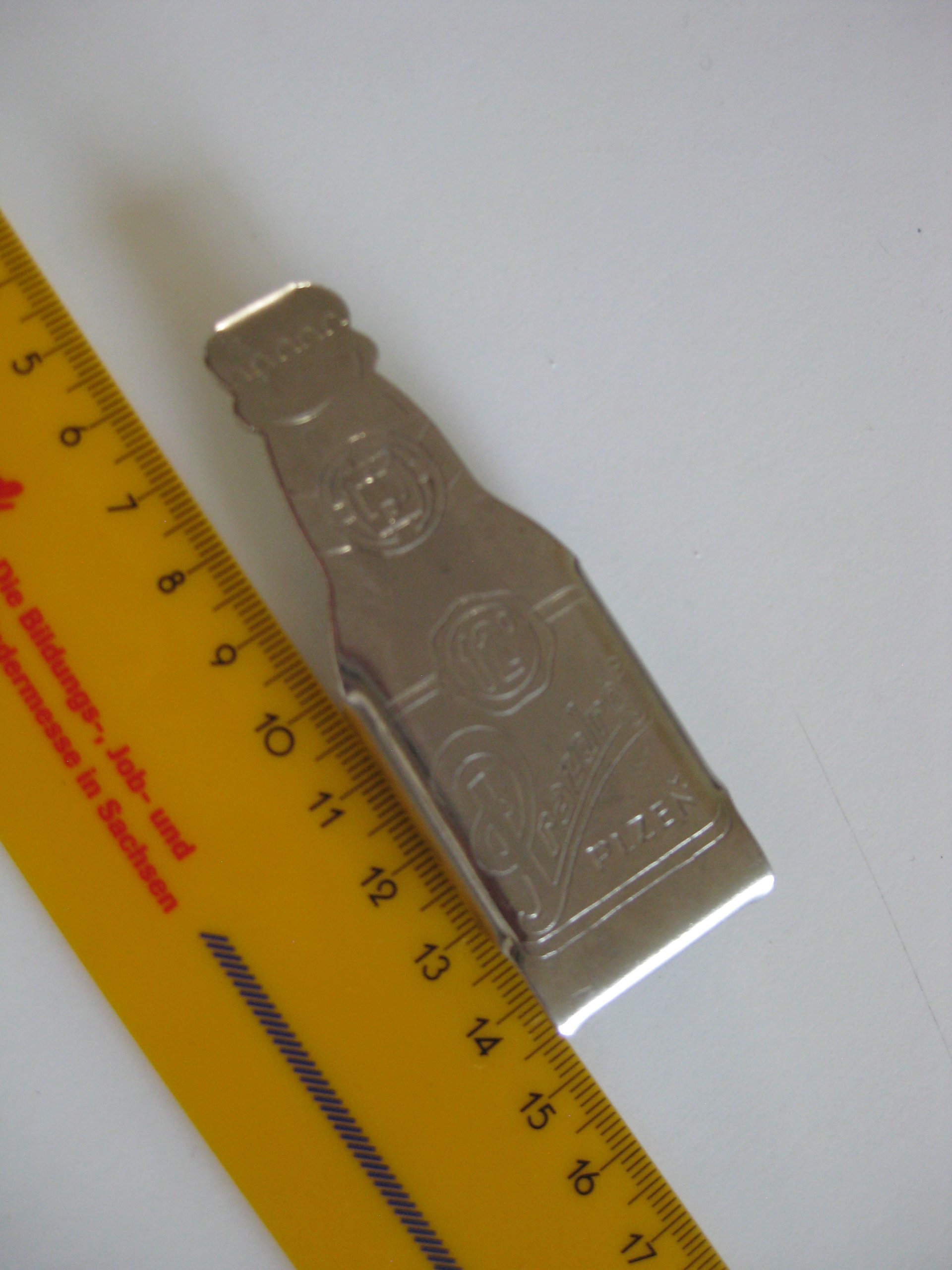 Original Prenzlauer Berg Beer Bottle Shaped Metal Money Clip image 9