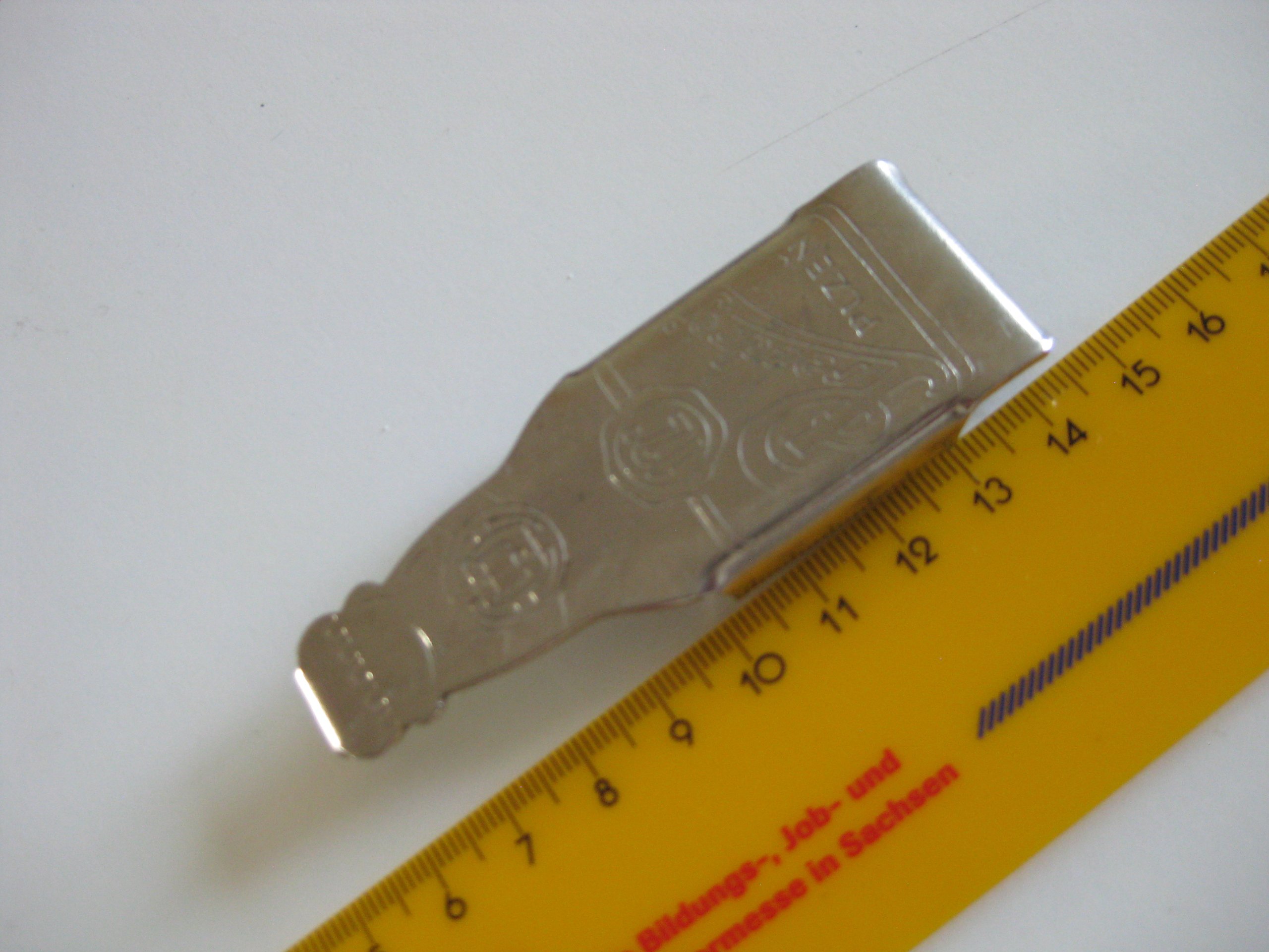 Original Prenzlauer Berg Beer Bottle Shaped Metal Money Clip image 10