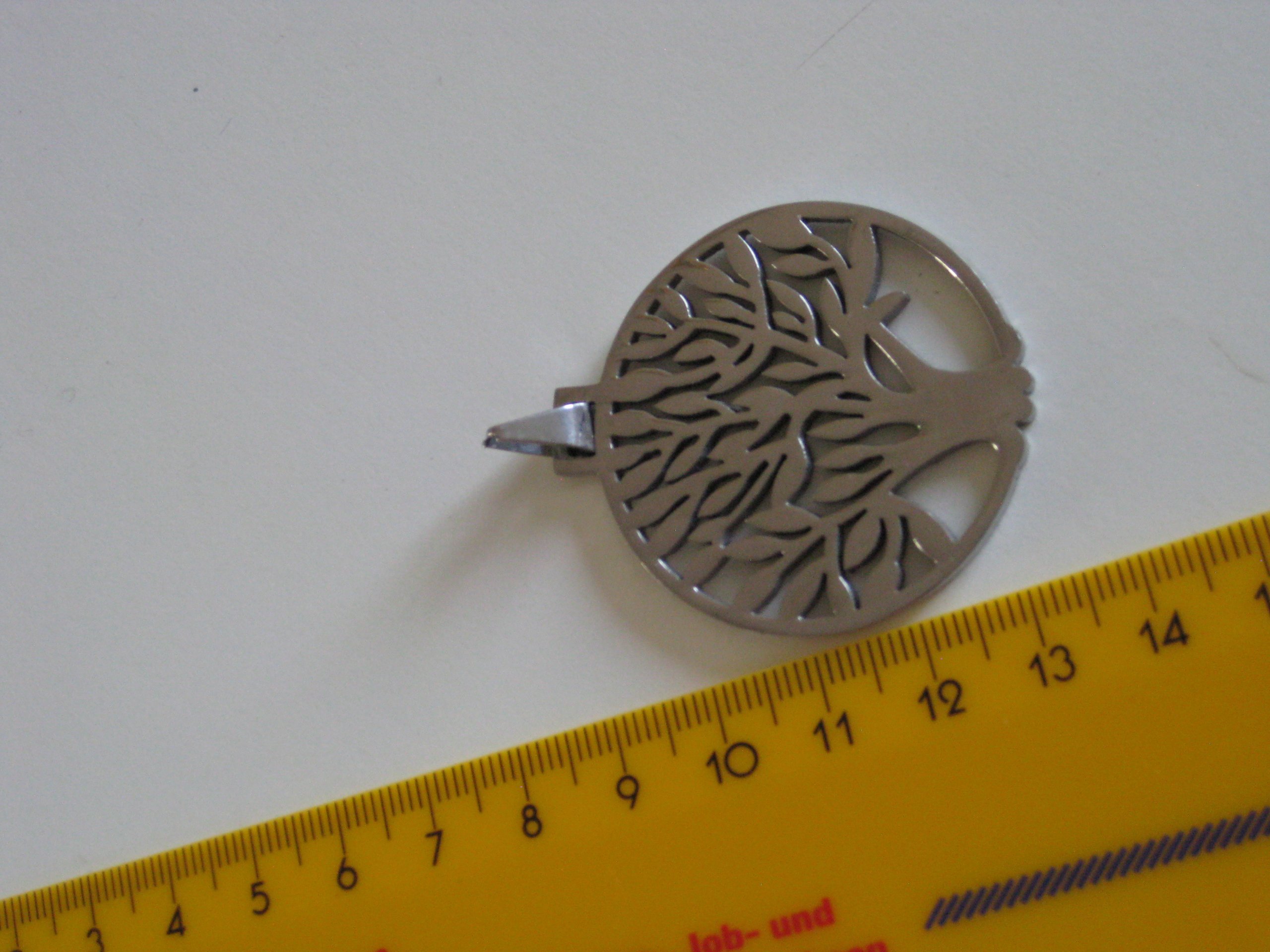 Silver Metal Tree of Life Pendant Necklace Charms image 4