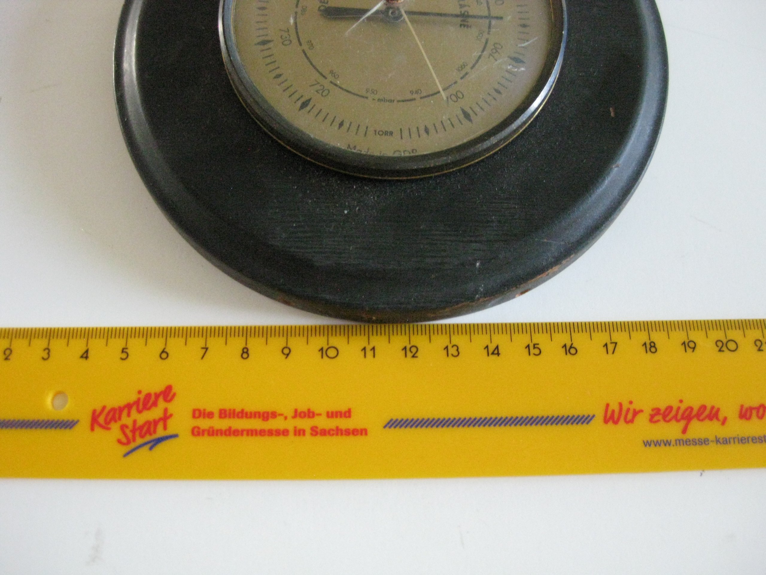Vintage PROMĚNLIVO Barometer Round Black Wall Mount image 9