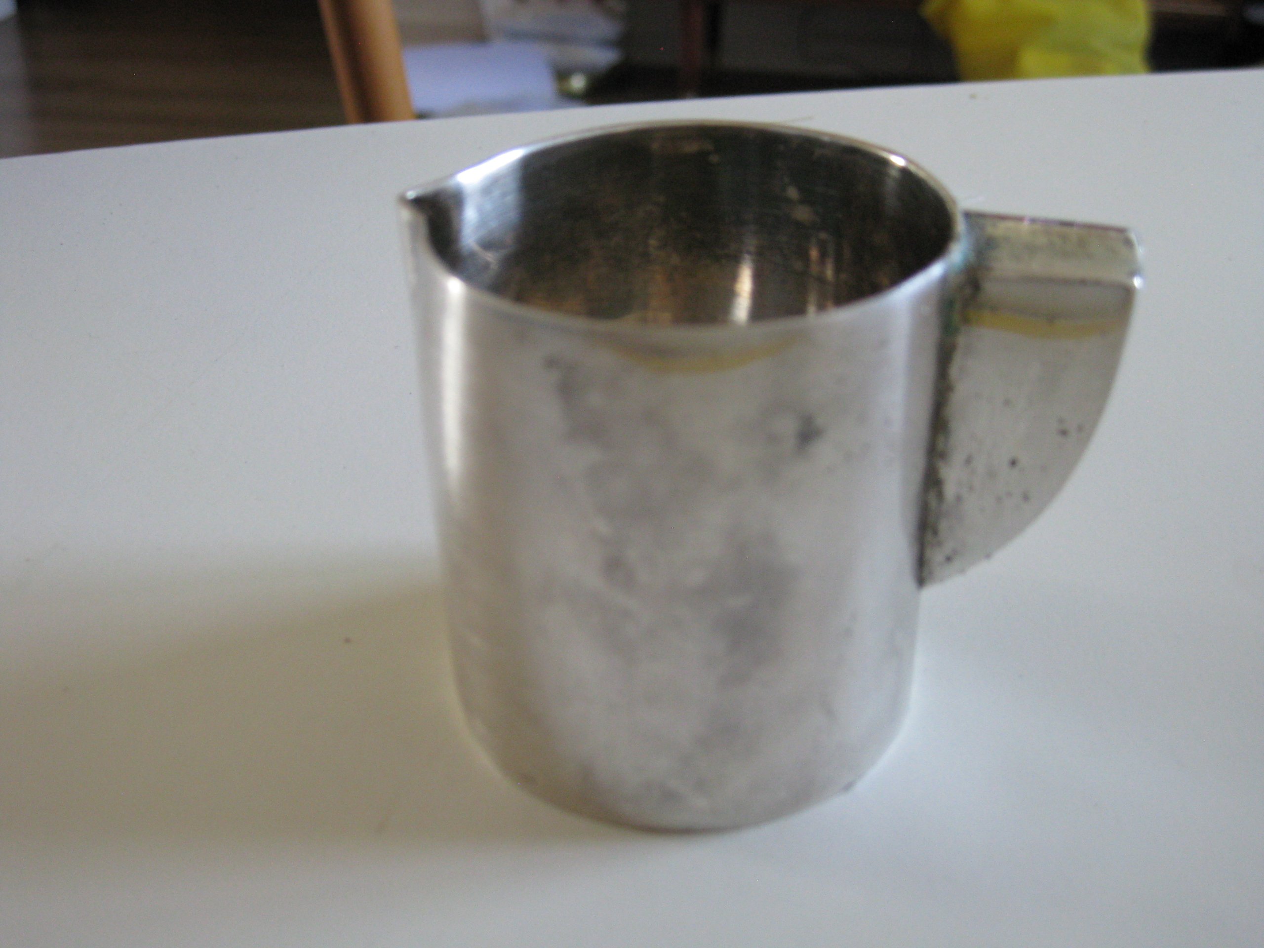 Vintage Silver-tone Small Creamer Jug Metal 6 cm Height image 2