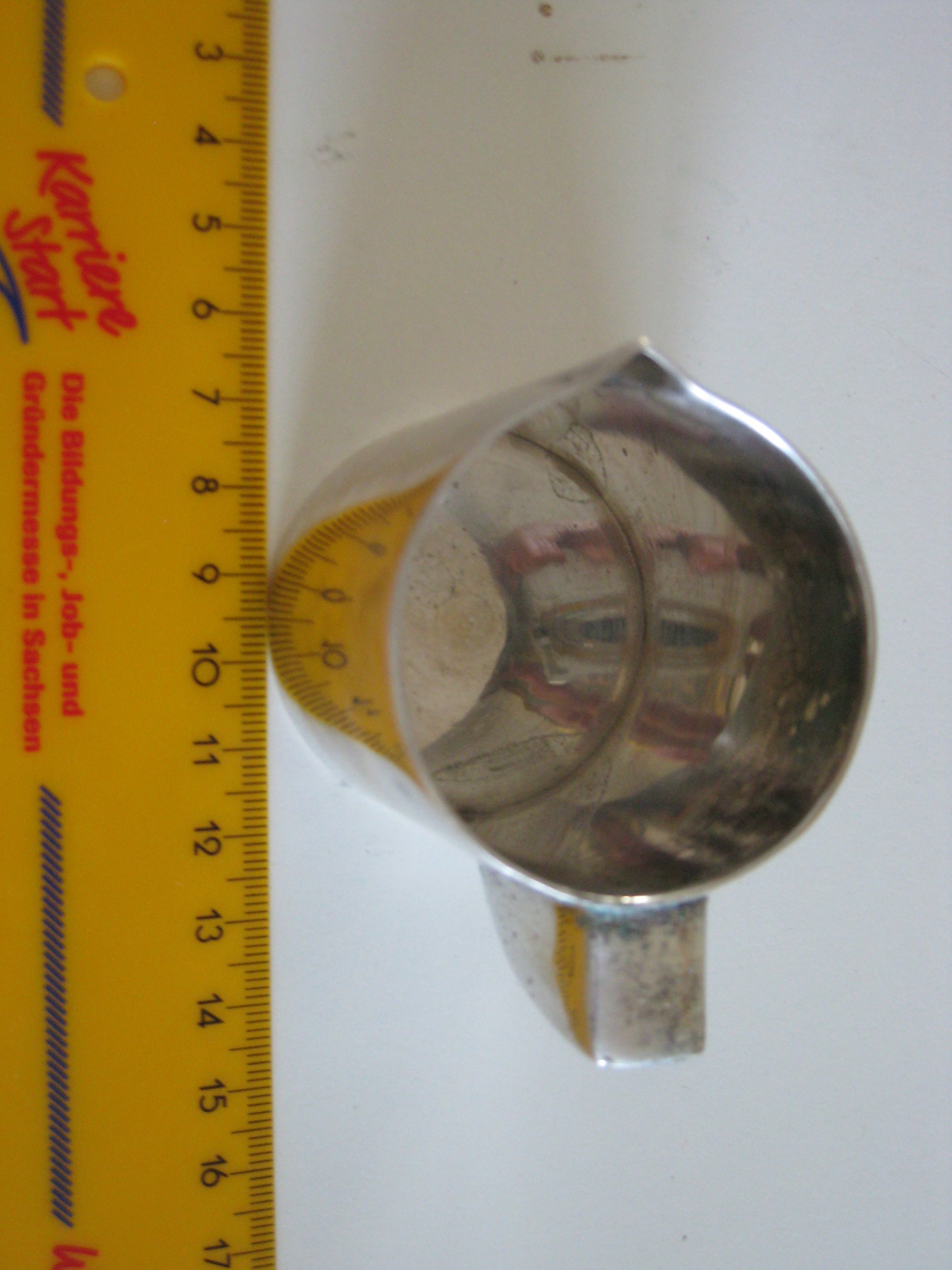 Vintage Silver-tone Small Creamer Jug Metal 6 cm Height image 8