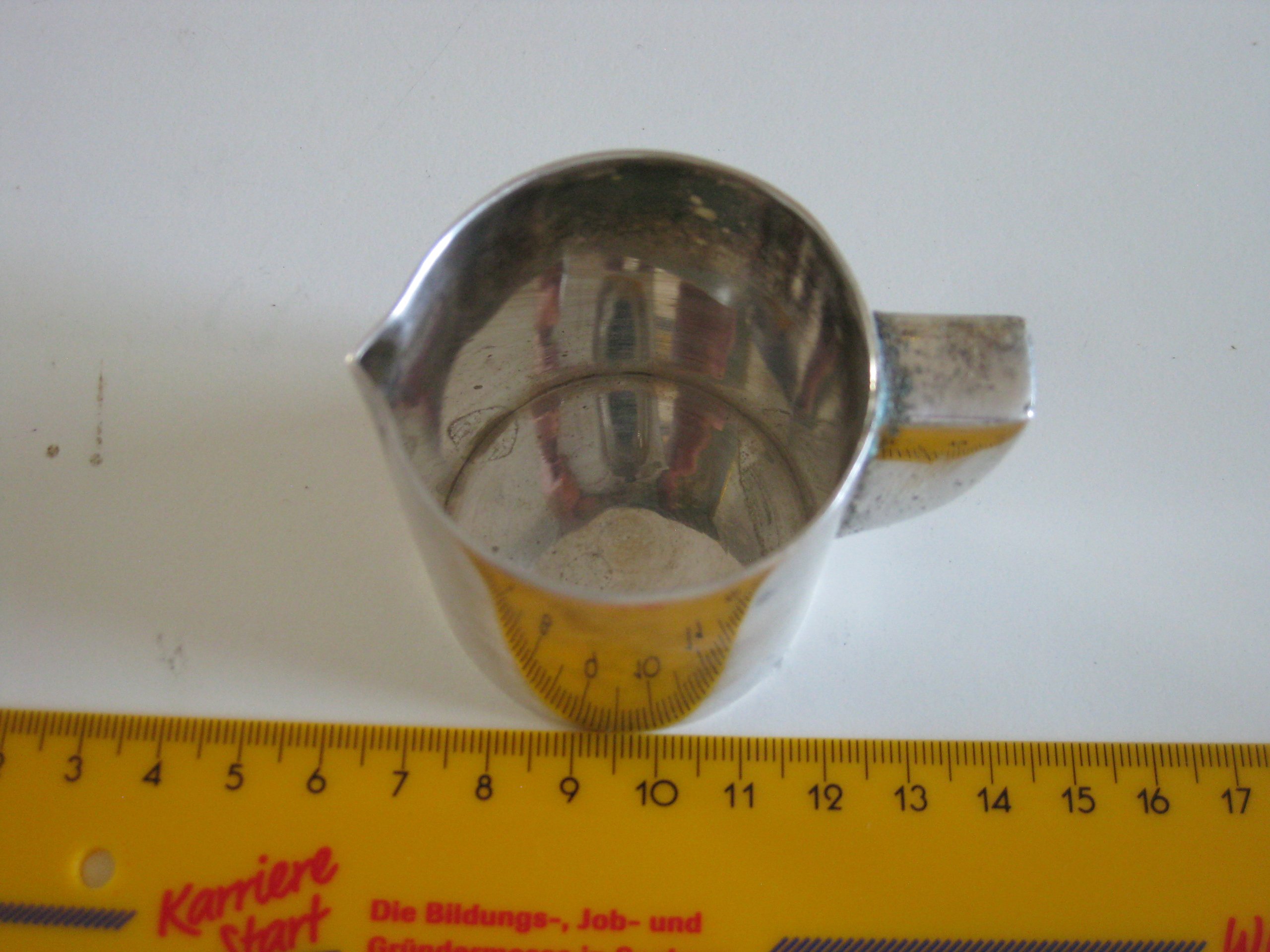 Vintage Silver-tone Small Creamer Jug Metal 6 cm Height image 9