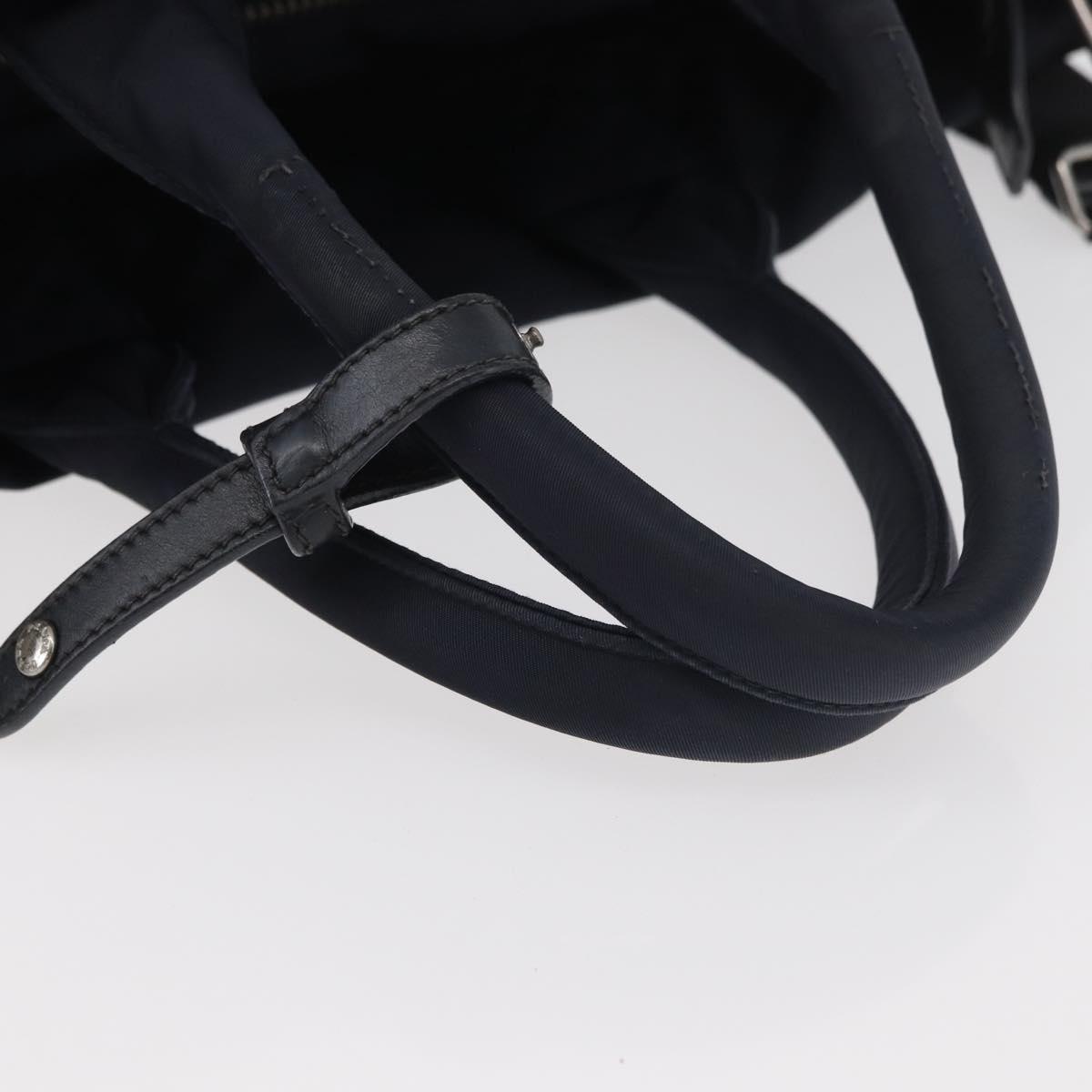 Borsa a mano PRADA nylon 2 vie nero argento originale ep14530A image 7