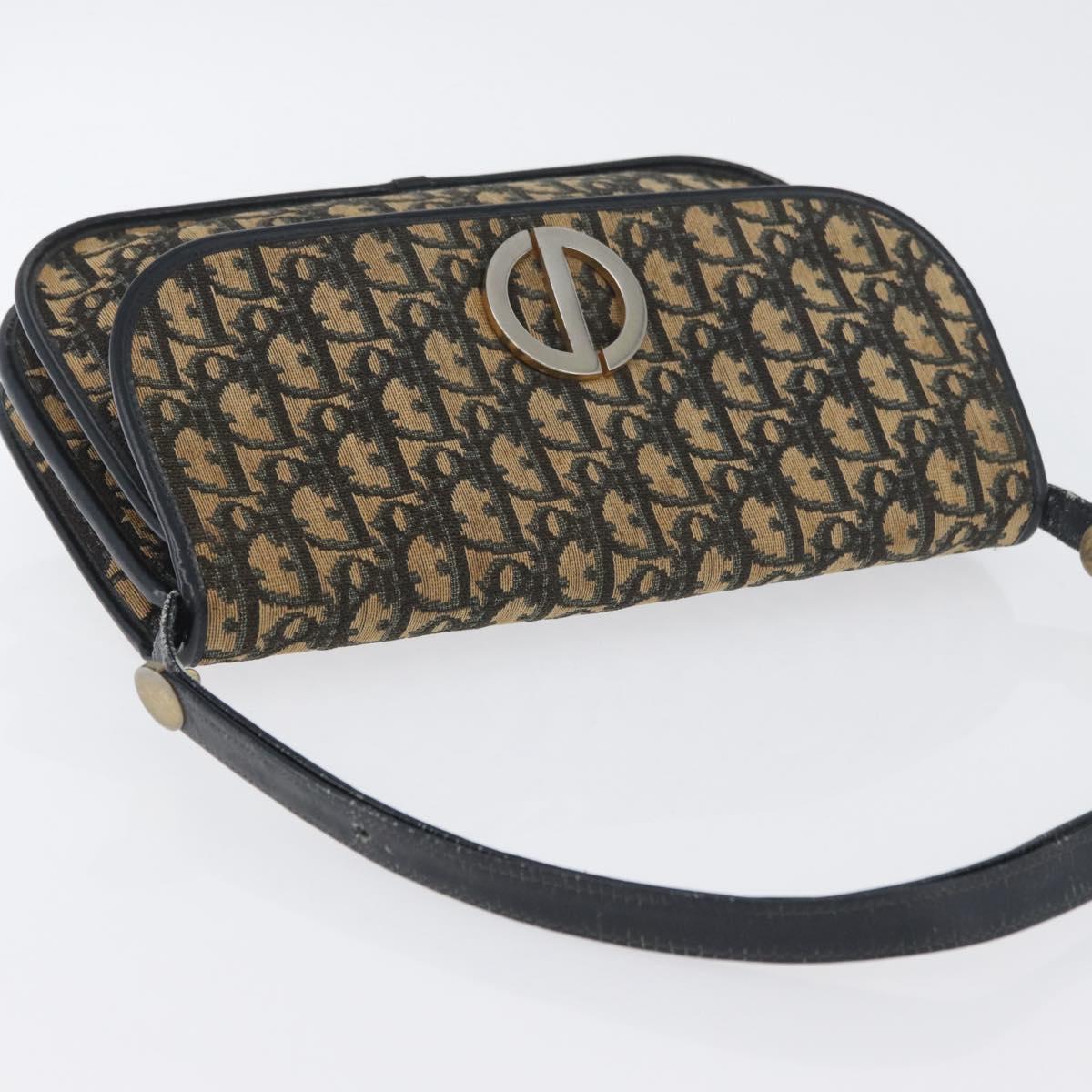 Borsa a tracolla Christian Dior Trotter in tela oro navy originale 174528 image 6