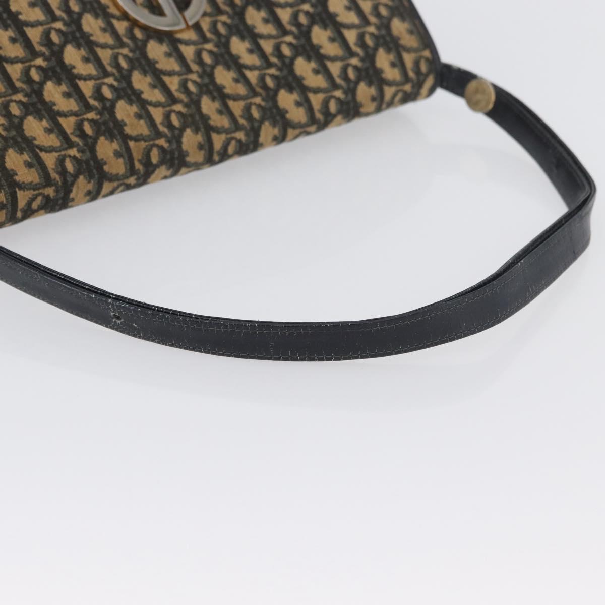 Borsa a tracolla Christian Dior Trotter in tela oro navy originale 174528 image 7