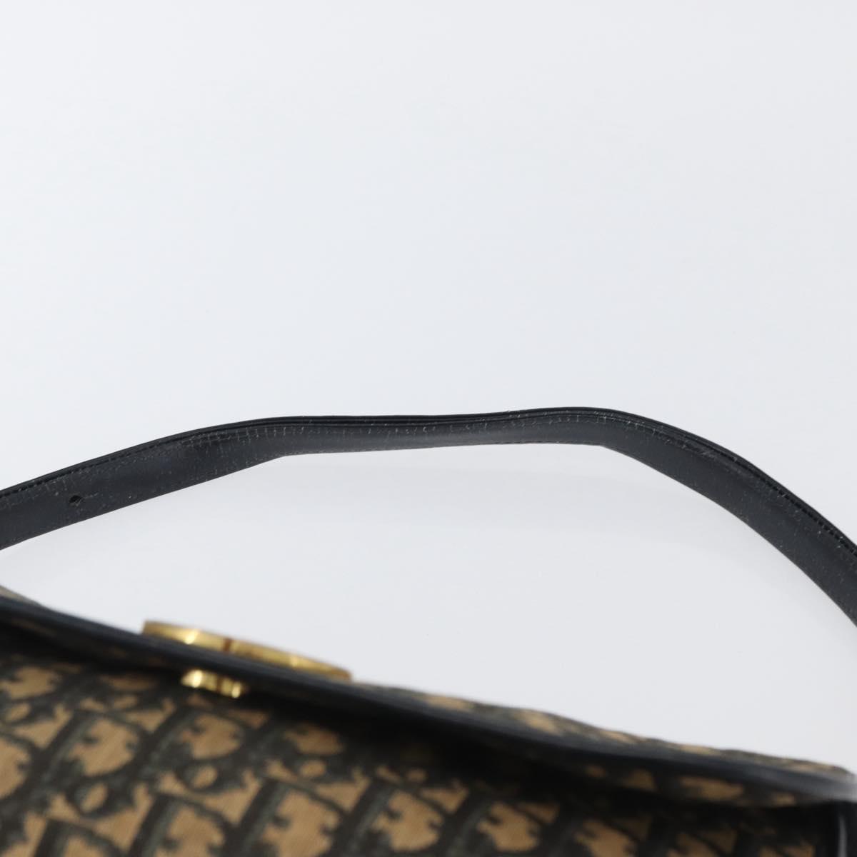 Borsa a tracolla Christian Dior Trotter in tela oro navy originale 174528 image 8