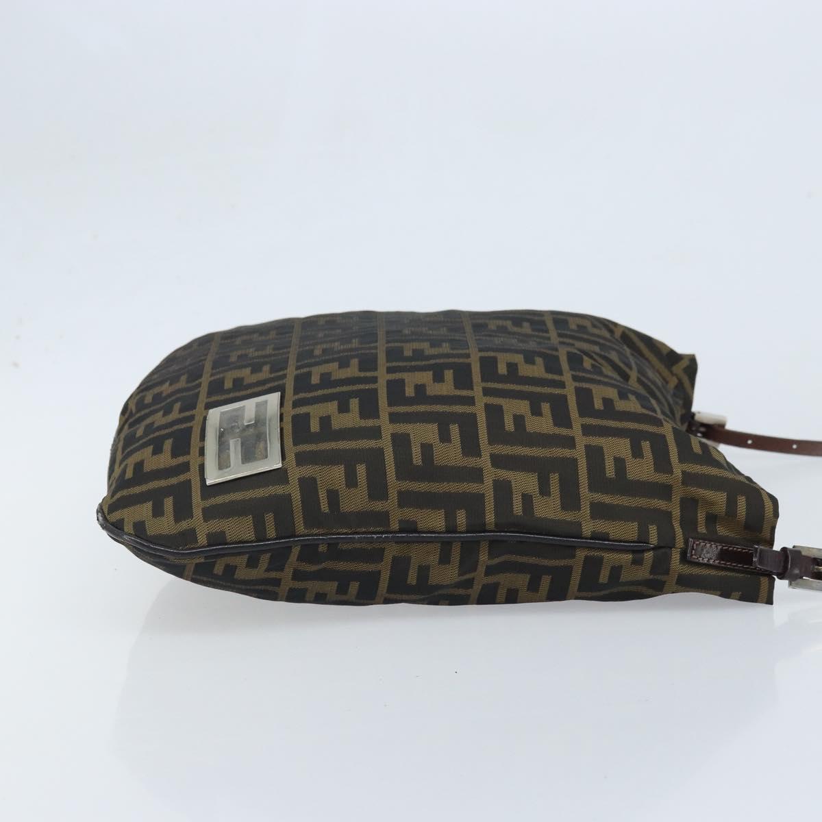 Borsa a tracolla FENDI Zucca in tela marrone nero originale ARZ776 image 2