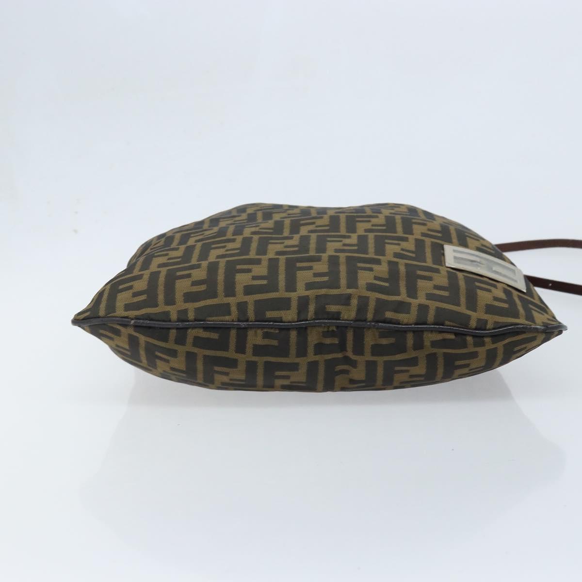 Borsa a tracolla FENDI Zucca in tela marrone nero originale ARZ776 image 4