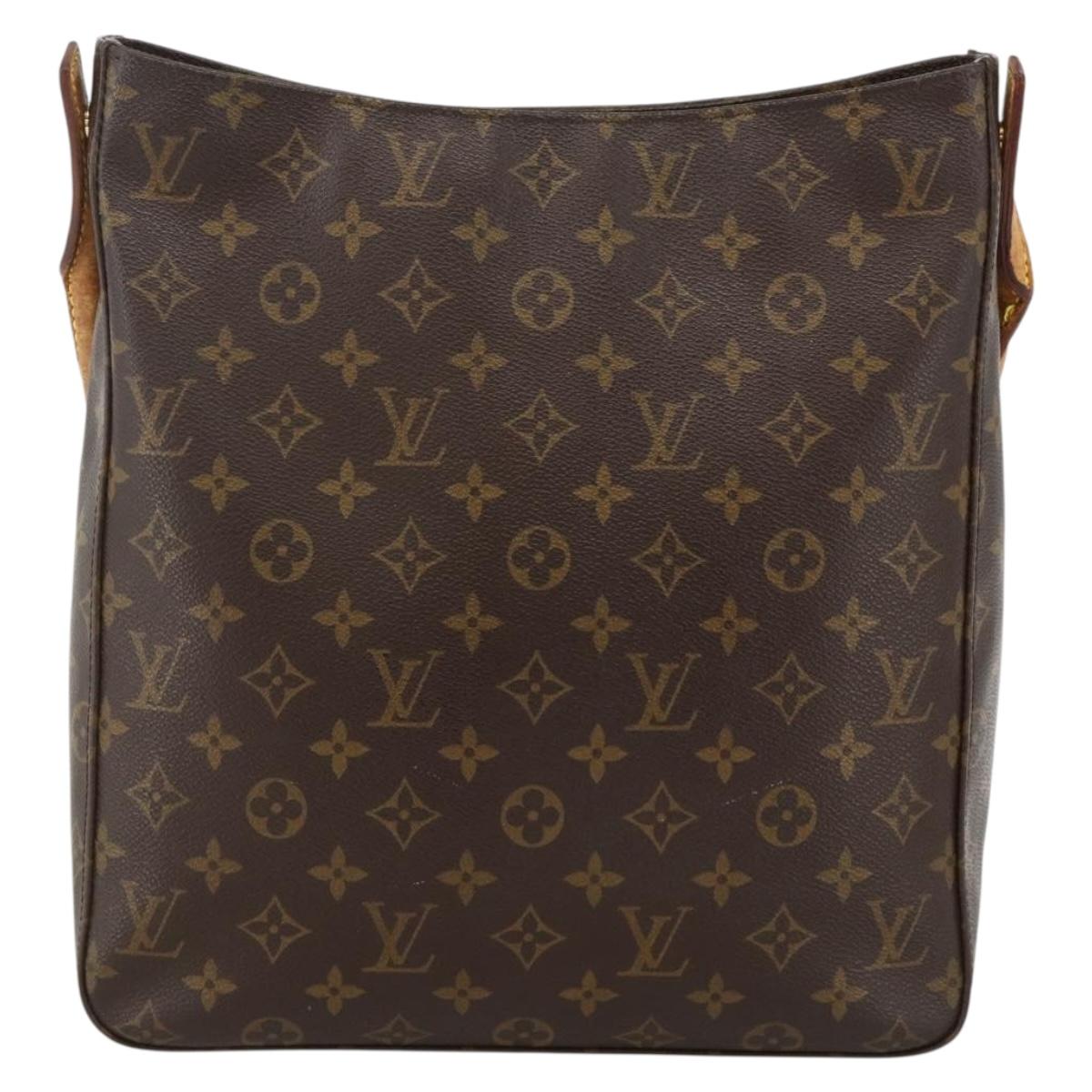 Borsa a tracolla Louis Vuitton Monogram Looping GM M51145 LV originale BA11531