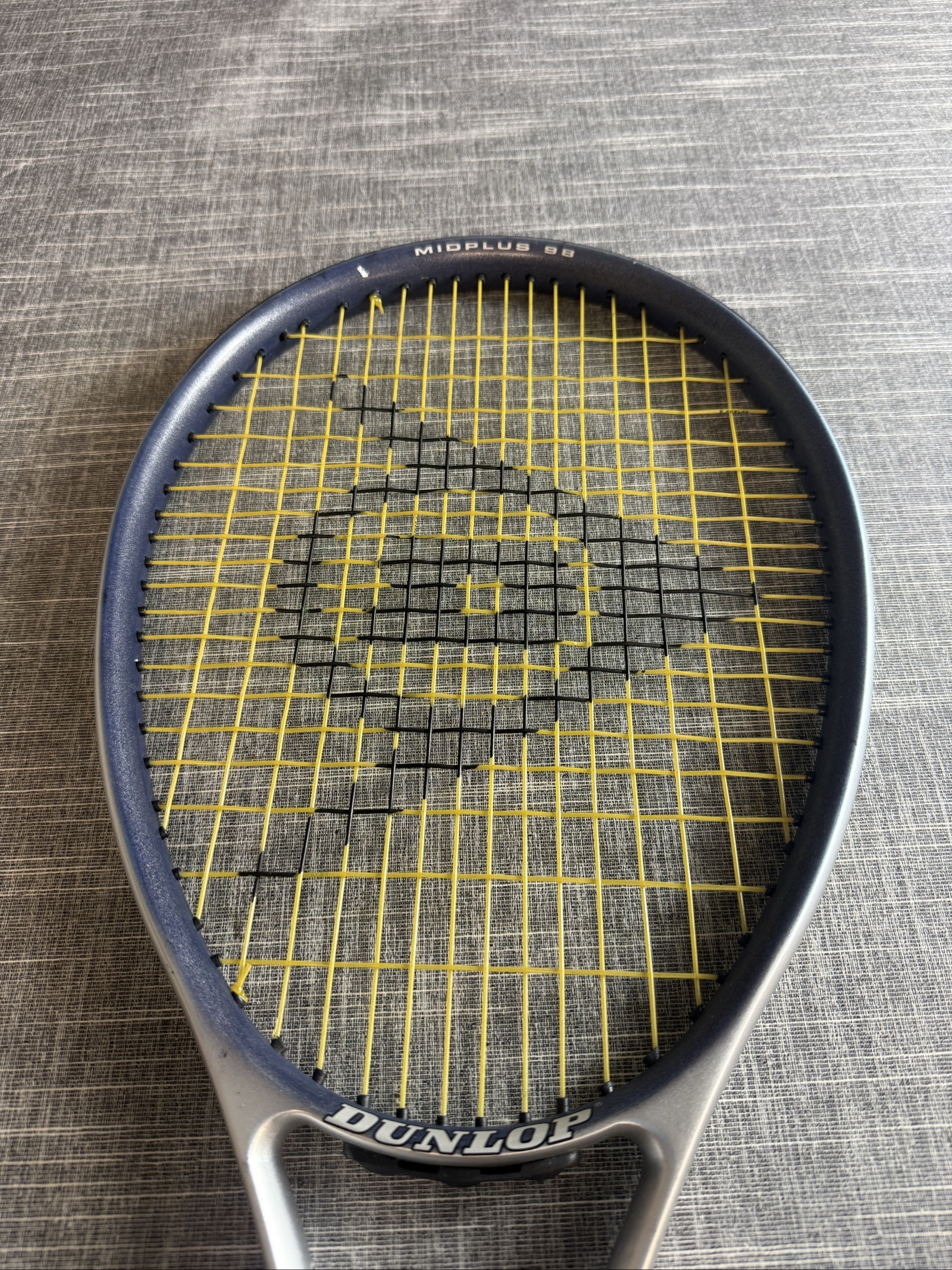 Dunlop Black & Yellow Tennis Racket Midplus 98