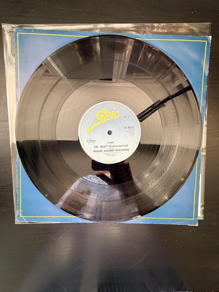 Miami Sound Machine Epic Blue 12" Vinyl Record Single Dr Beat VG+ image 3