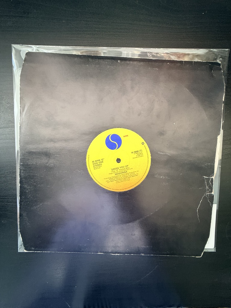 Madonna Black Vinyl 12" Single 45 RPM Dress You Up Single VG+