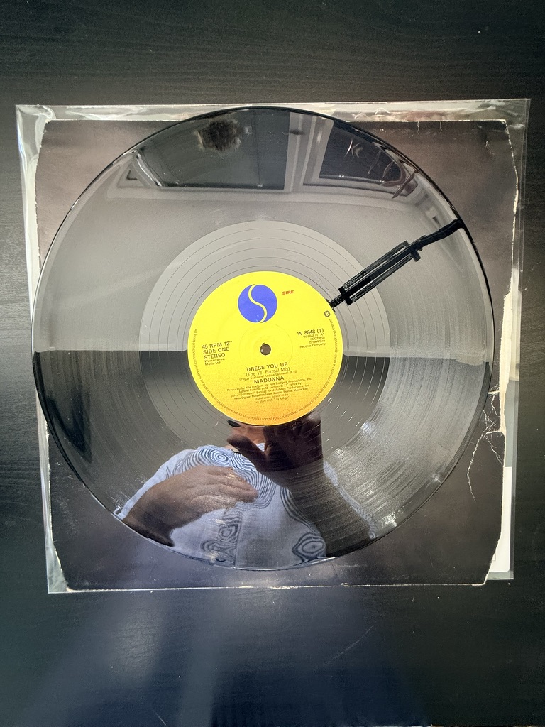 Madonna Black Vinyl 12" Single 45 RPM Dress You Up Single VG+ image 2