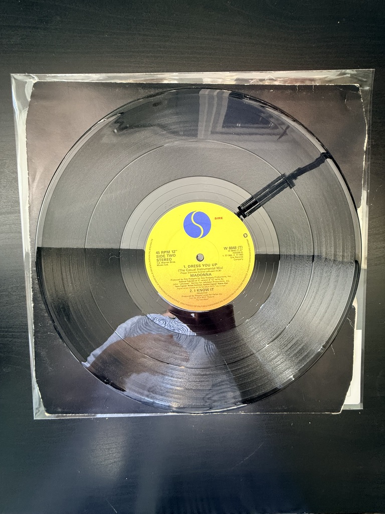 Madonna Black Vinyl 12" Single 45 RPM Dress You Up Single VG+ image 3