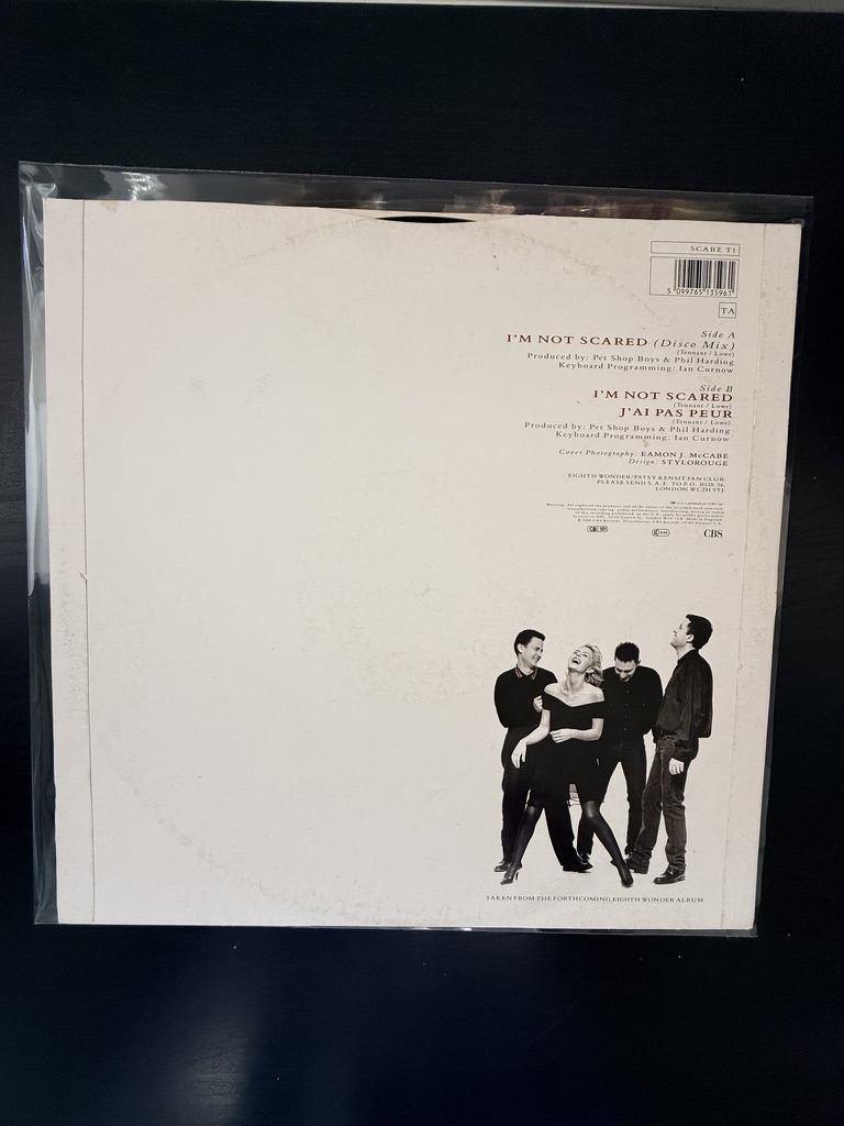 Eighth Wonder I'm Not Scared Disco Mix Vinyl Record Single 12" single 45RPM Patsy Kensit VG image 2
