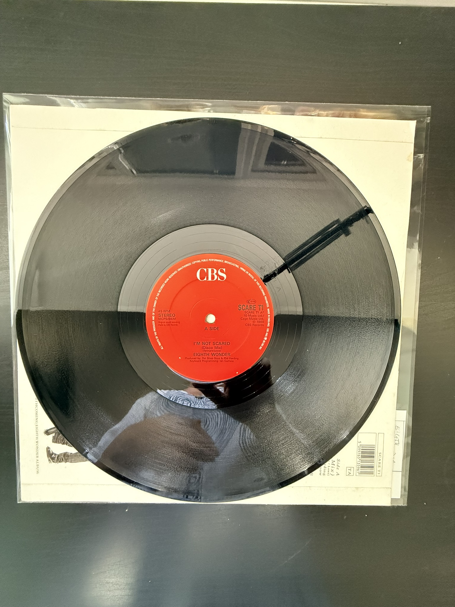 Eighth Wonder I'm Not Scared Disco Mix Vinyl Record Single 12" single 45RPM Patsy Kensit VG image 4