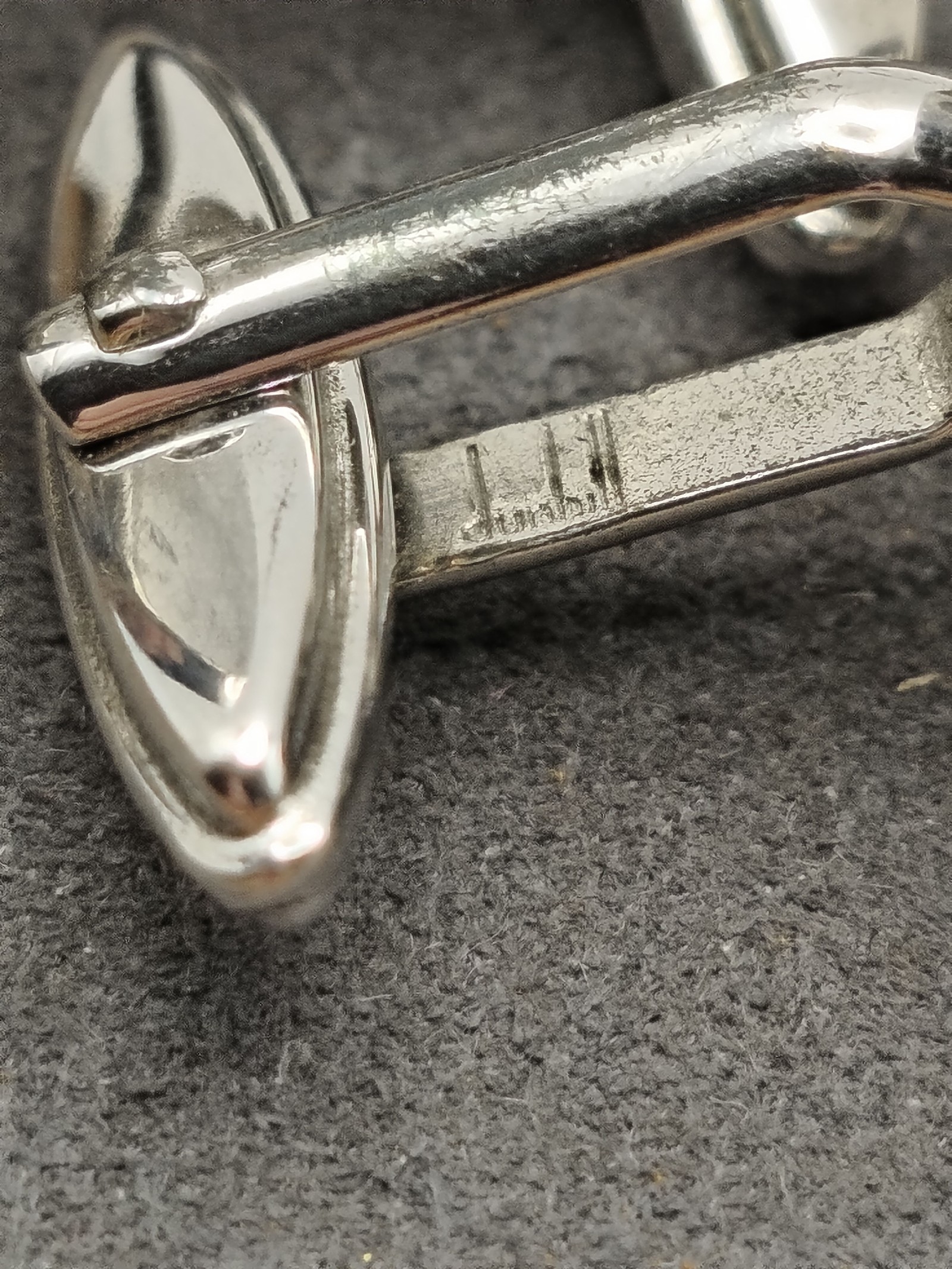 Dunhill Silver Logo Men's Cufflinks with Box Other image 8