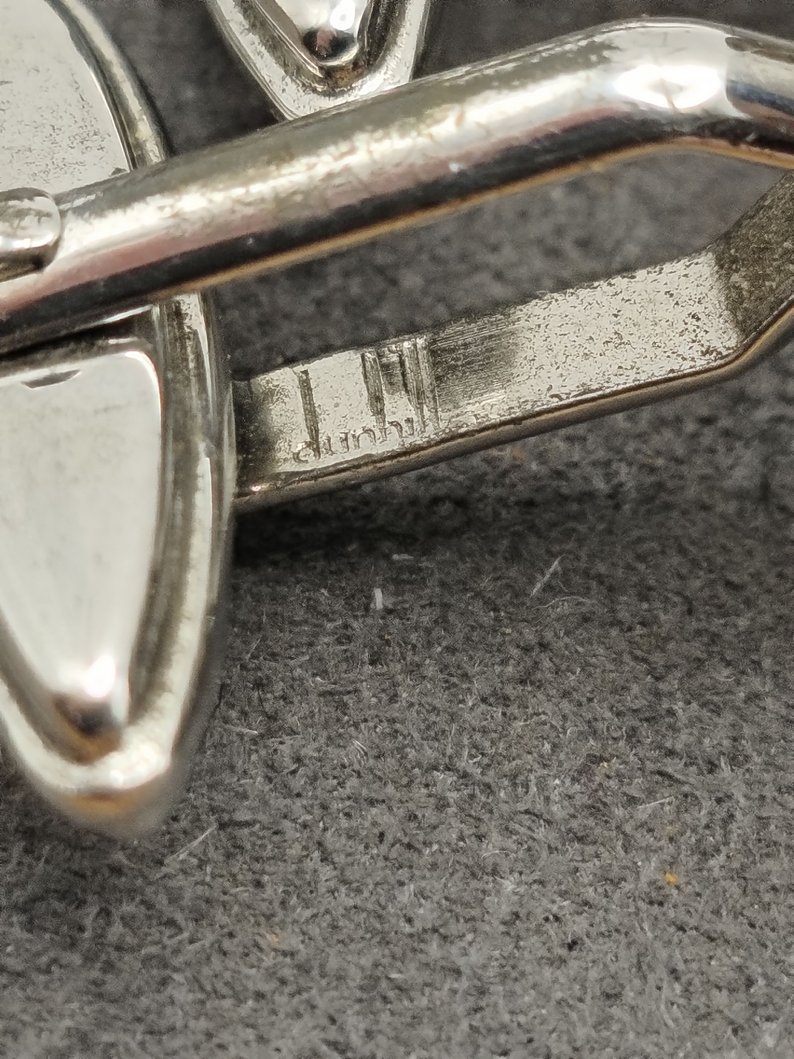 Dunhill Silver Logo Men's Cufflinks with Box Other image 9