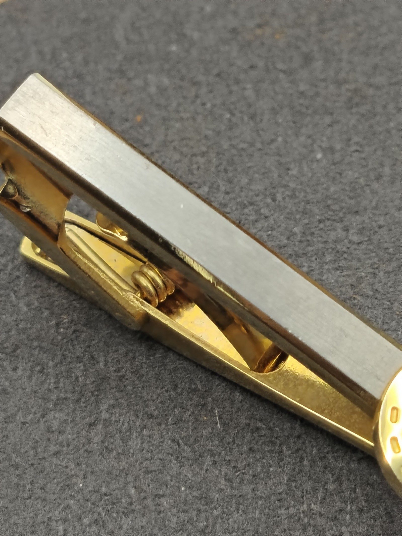 Celine Gold Tone Horseshoe Logo Tie Clip Men Other image 10