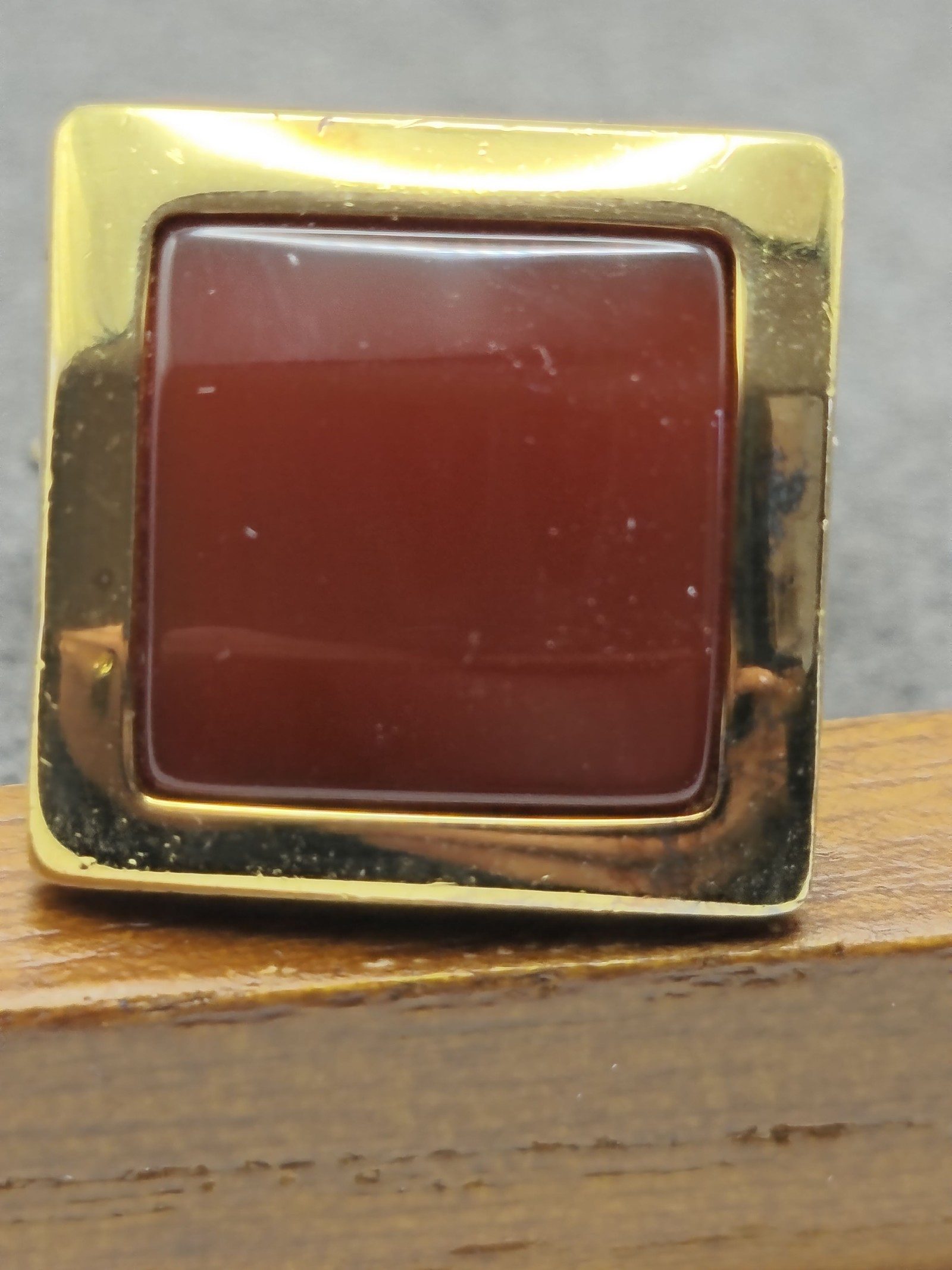 Dunhill Men Gold & Red Square Cufflinks 925 silver image 8