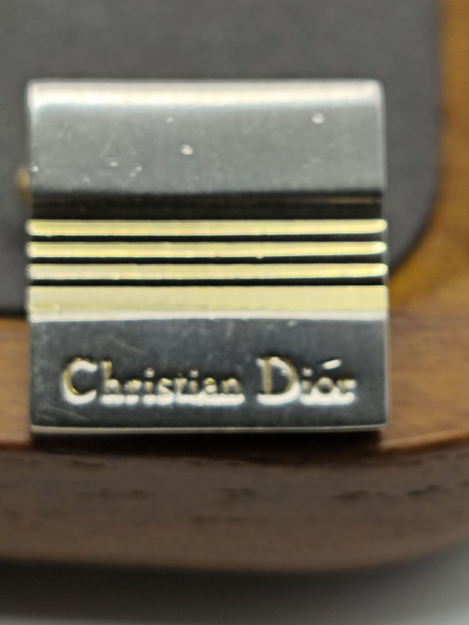 Christian Dior Men Silver & Gold Tone Cufflinks Other image 4