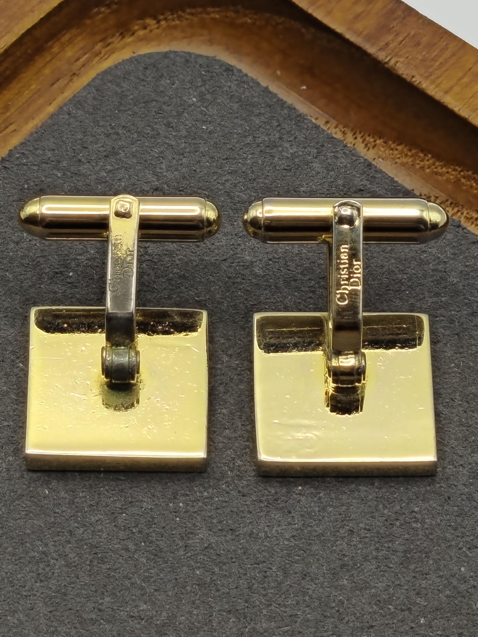Christian Dior Men Silver & Gold Tone Cufflinks Other image 10