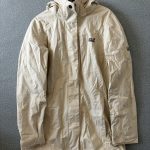Jack Wolfskin Women's Beige Waterproof Jacket UK 12