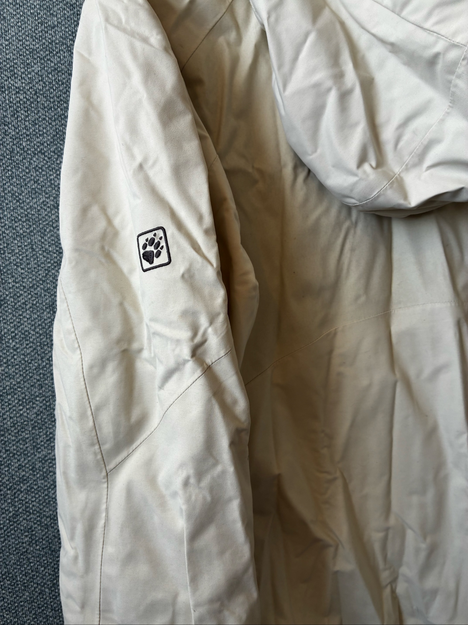 Jack Wolfskin Women's Beige Waterproof Jacket UK 12 image 7