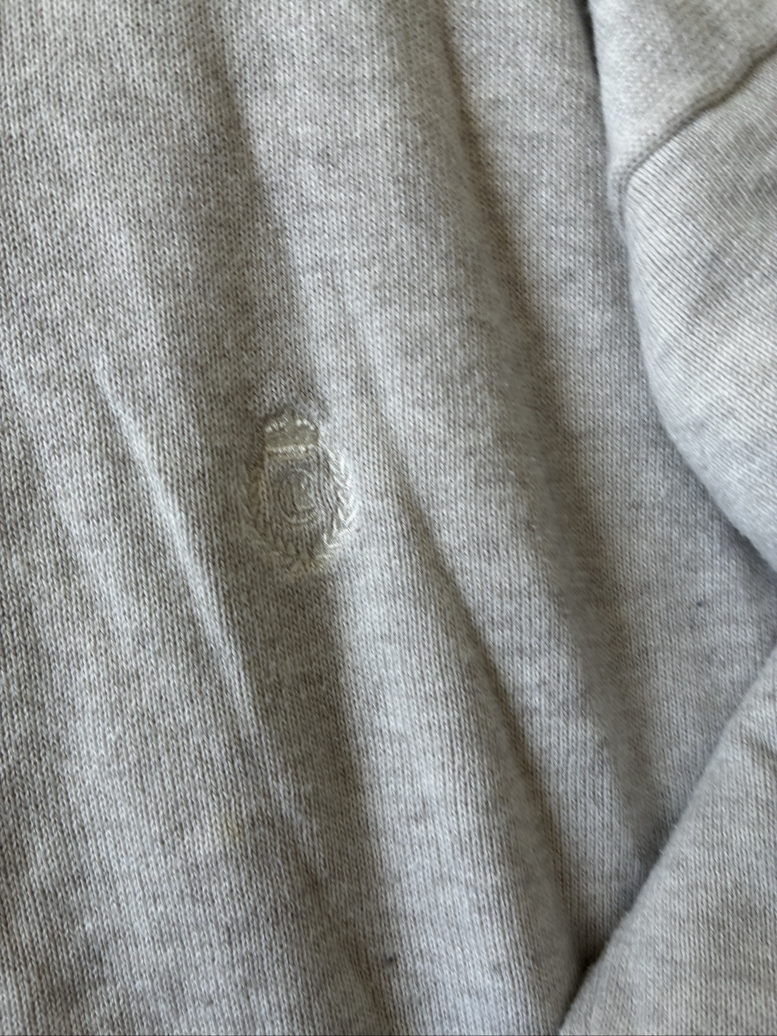 Chaps Ralph Lauren Men's Beige Cotton Long Sleeve Polo Shirt XL image 2
