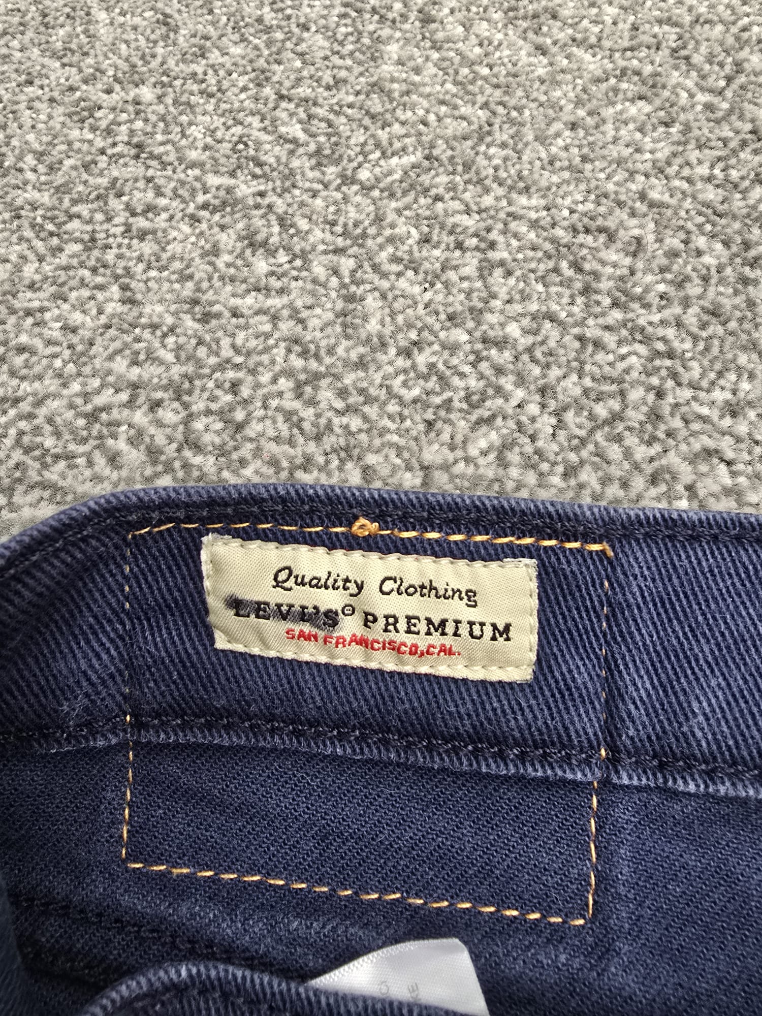 Levi's White Tab Men's Navy 511 Slim Fit Jeans 30" image 3