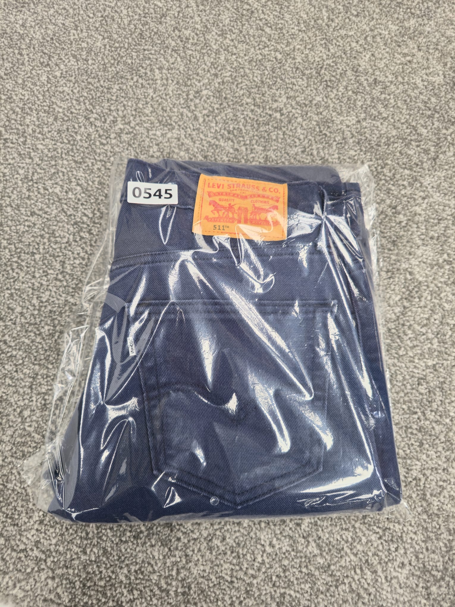 Levi's White Tab Men's Navy 511 Slim Fit Jeans 30" image 7