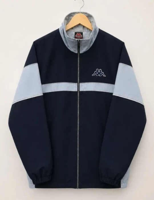 Kappa Vintage quilted puffer Jacket,Blue,XL