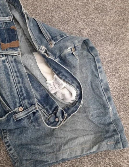 Lee Light Blue Denim Shorts W36" image 7