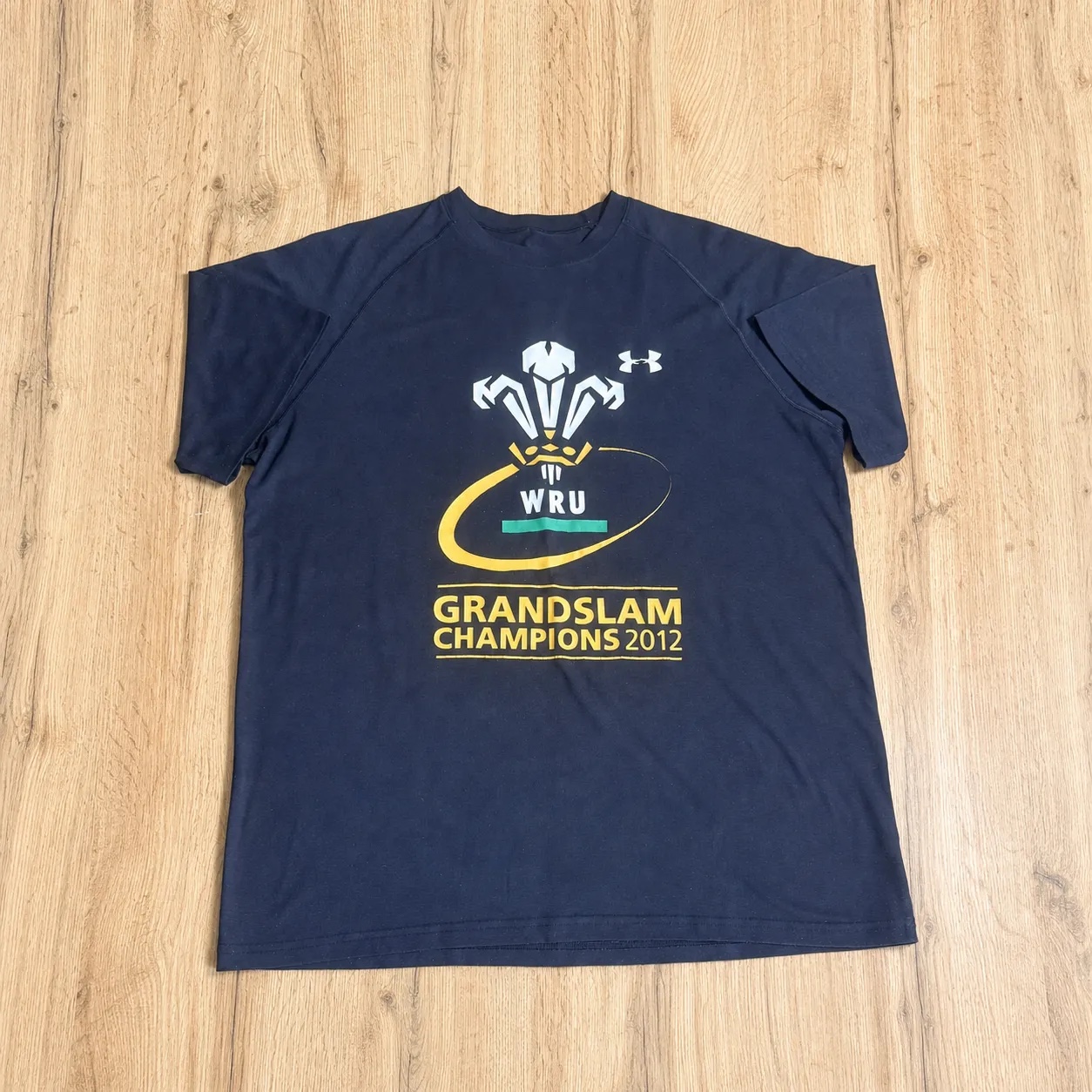 Under Armour Wales WRU 2012 Grand Slam Champions T-Shirt Medium